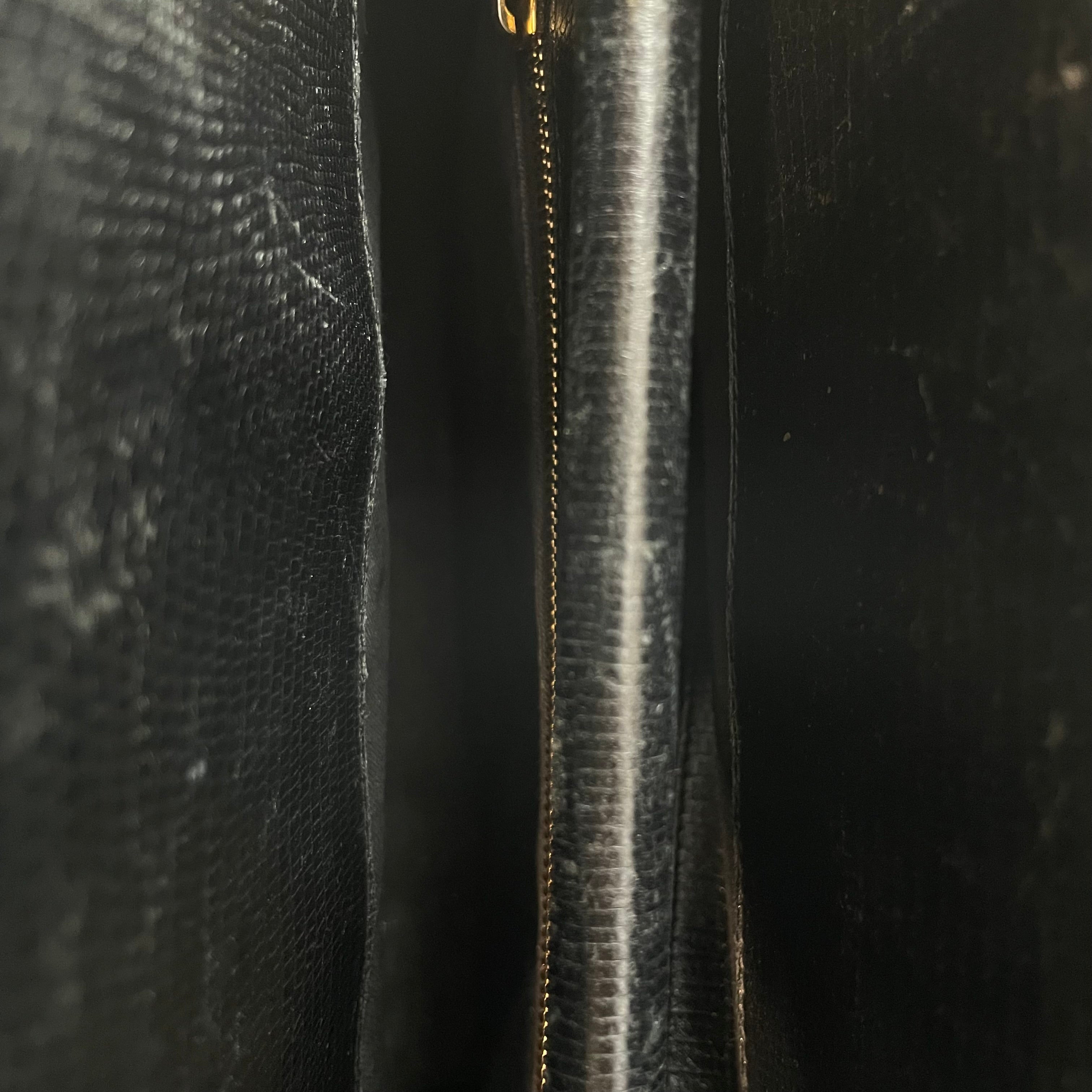 BURBERRY LONDON/Cross Body Bag/FREE/Leather/BLK/DEERSKIN EMBOSSED view 5