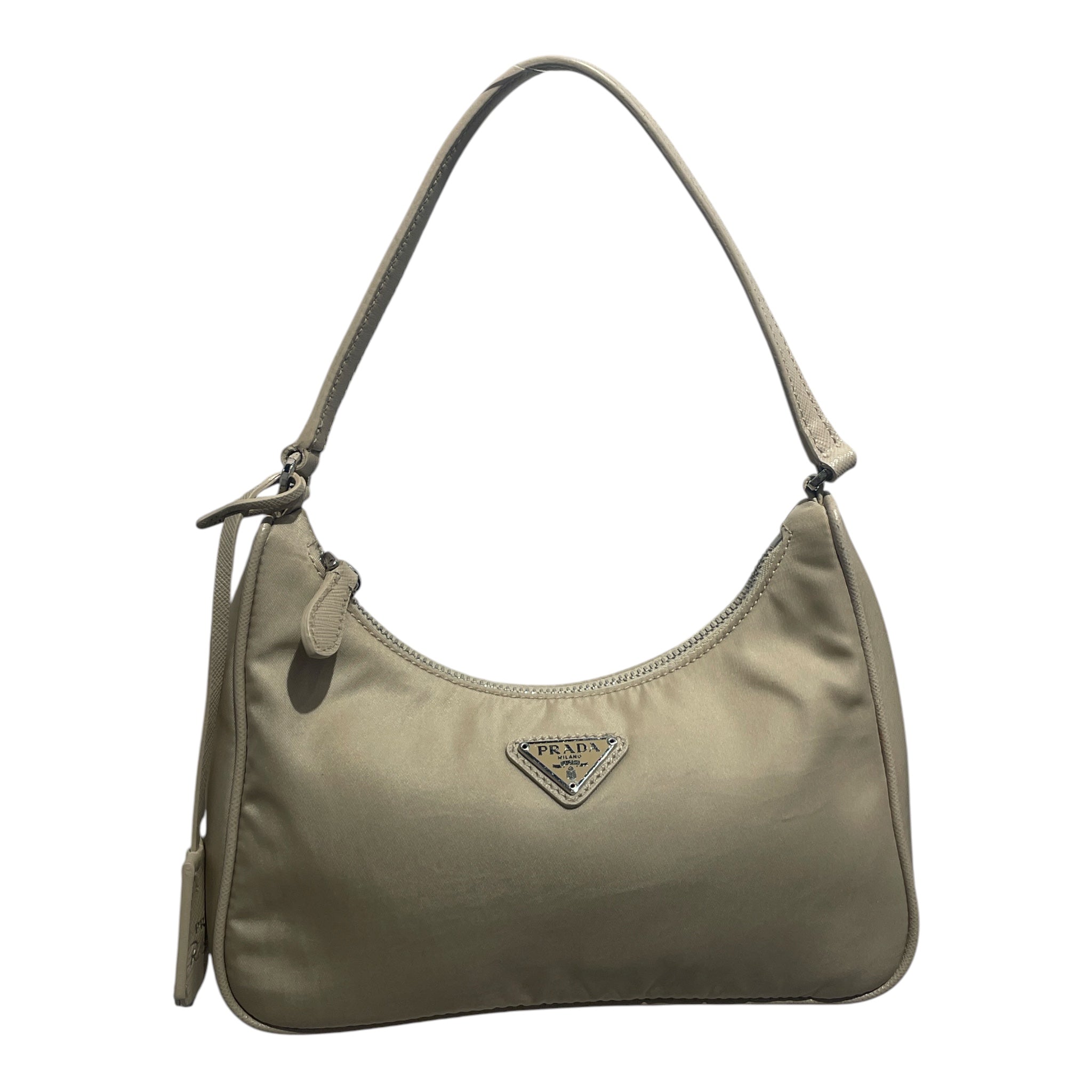 PRADA/Hand Bag/Nylon/BEG/re-edition 2000 mini bag view 1
