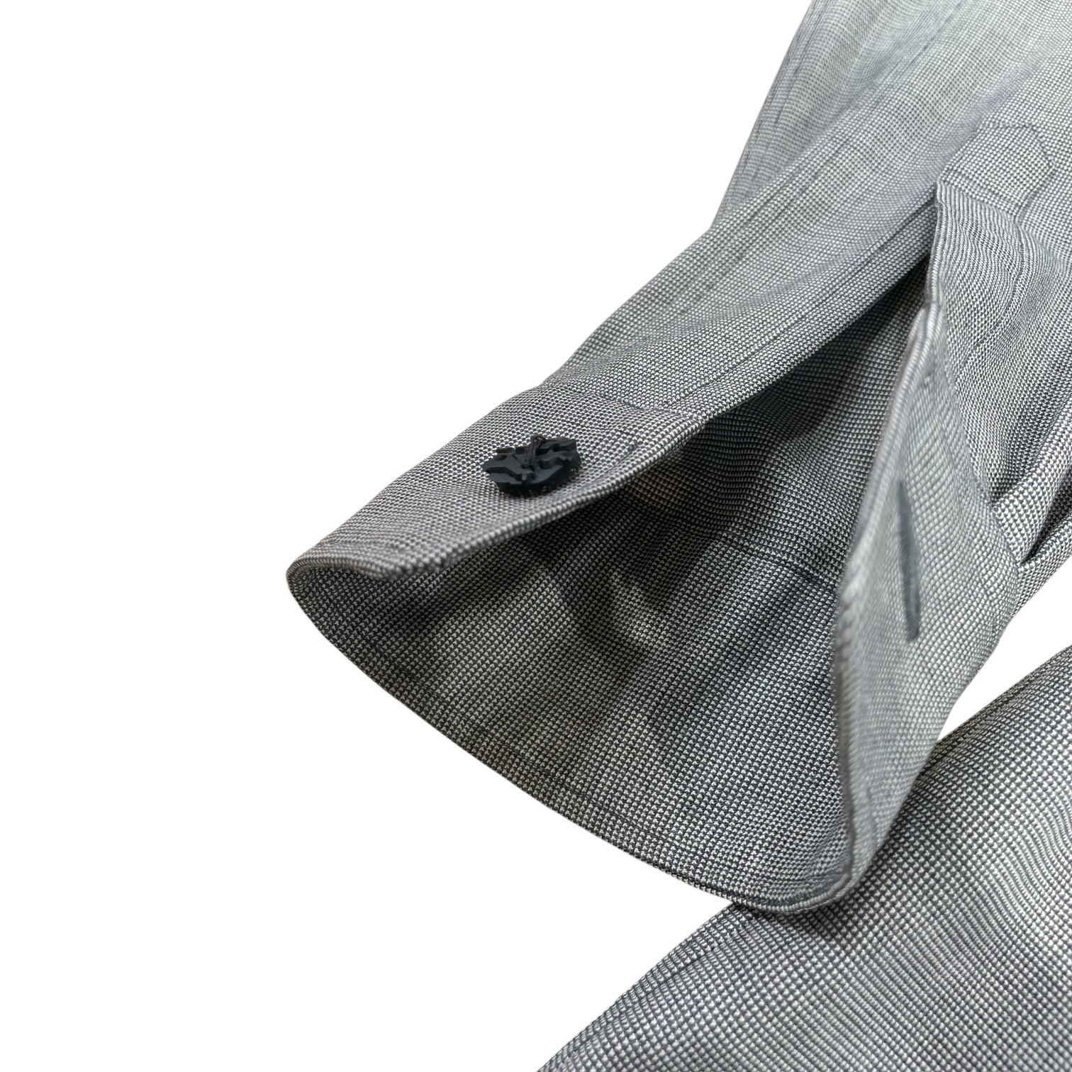 COMME des GARCONS HOMME PLUS/LS Shirt/M/Wool/GRY/Grey Button Up view 4