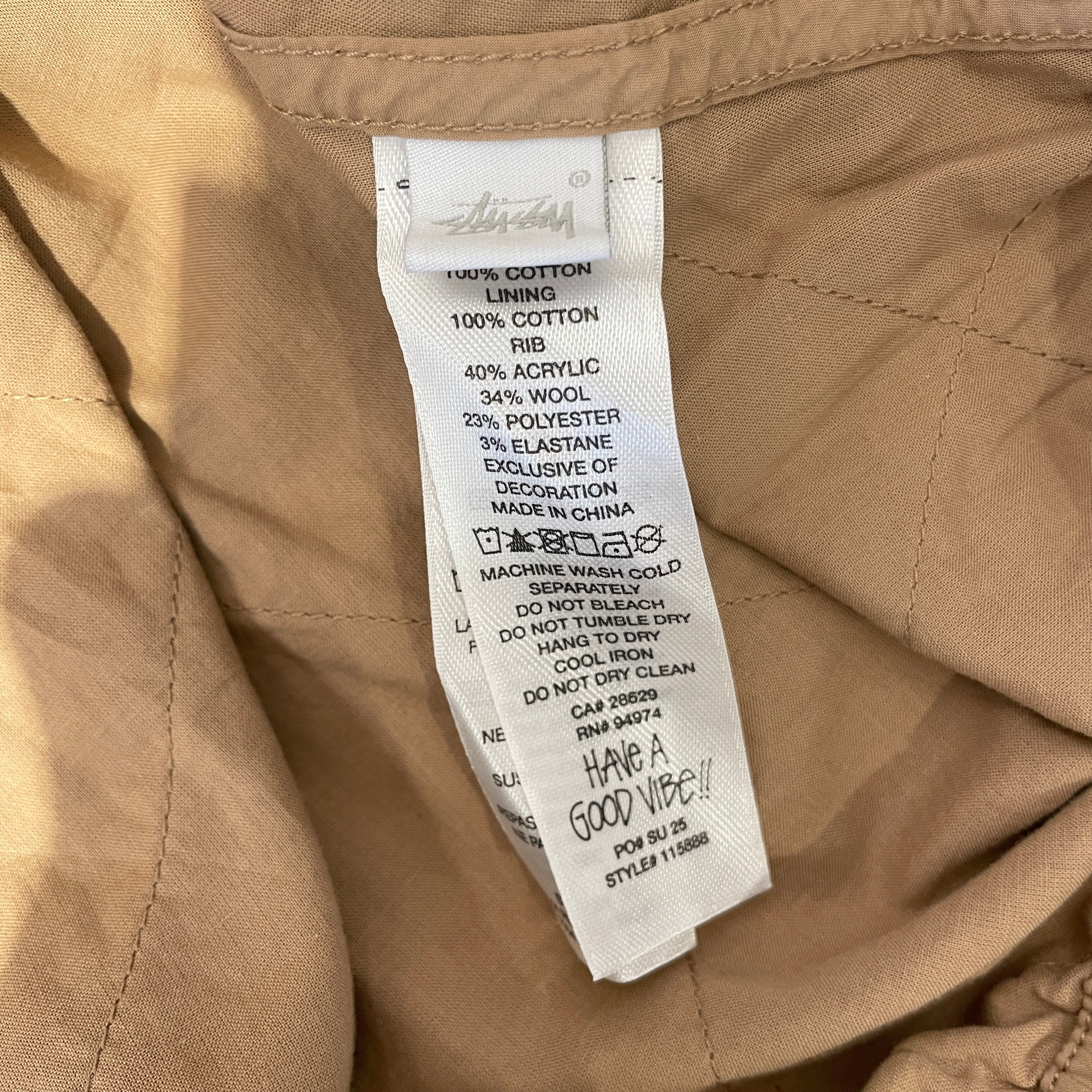 STUSSY/Puffer Jkt/M/Nylon/CML/ view 4