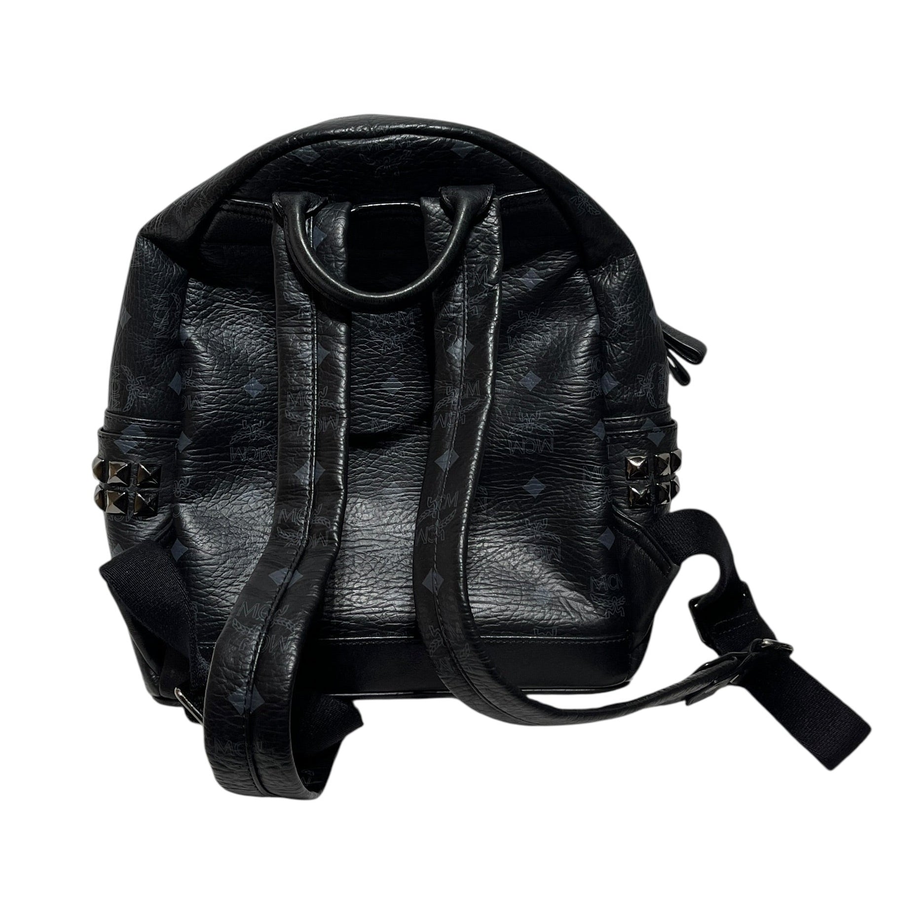 MCM/Backpack/Monogram/Leather/BLK/ view 2