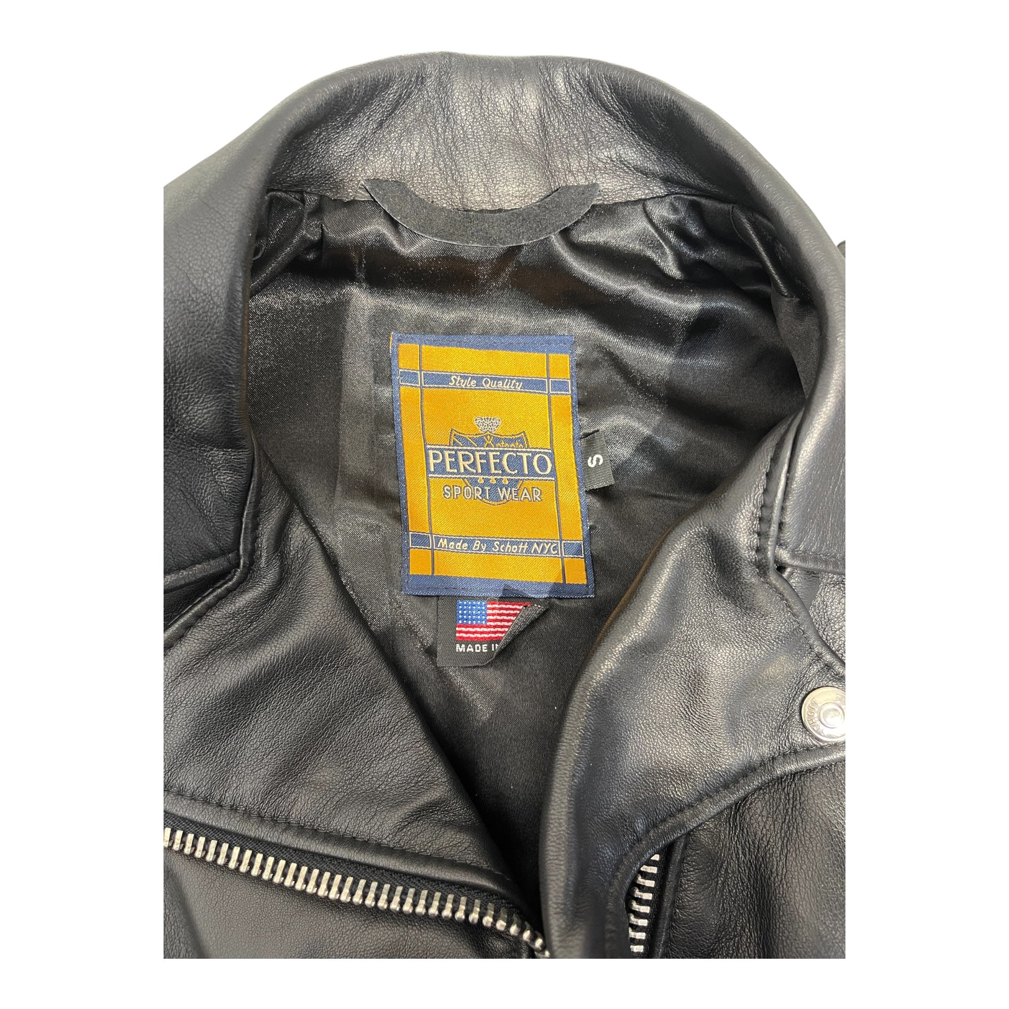 Schott/Leather Jkt/S/Leather/BLK/PERFECTO STAR CAPULET view 3