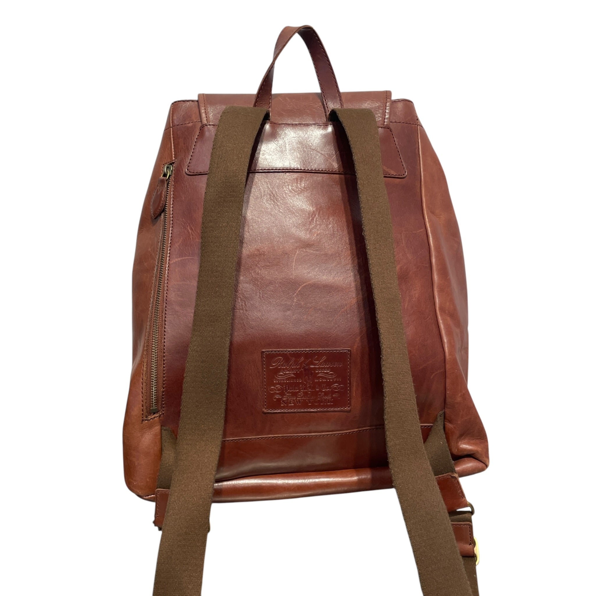 POLO RALPH LAUREN/Backpack/Leather/BRW/HELITAGE view 2