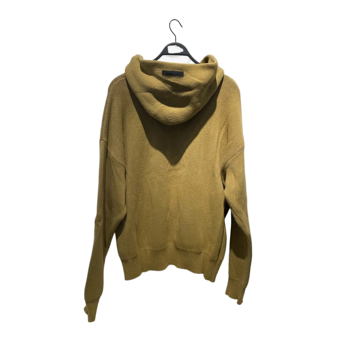 ESSENTIALS/Hoodie/L/Cotton/YEL/knit pullover view 2