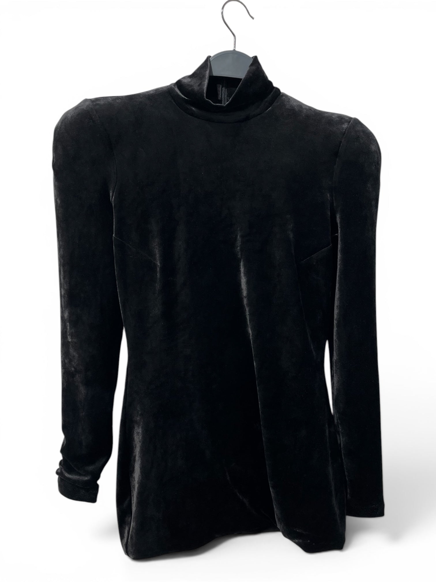 BALENCIAGA/Dress/42/Velour/BLK/FLUID VELVET JERSEY DRESS NWT view 1
