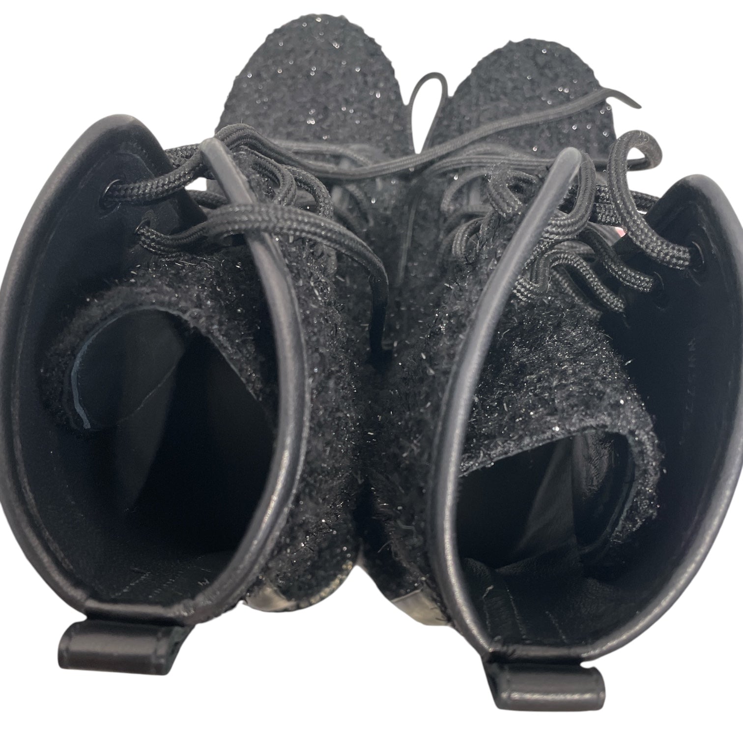 STUART WEITZMAN/Biker Boots/US 6.5/Leather/BLK/Sparkle Combat Boots view 4