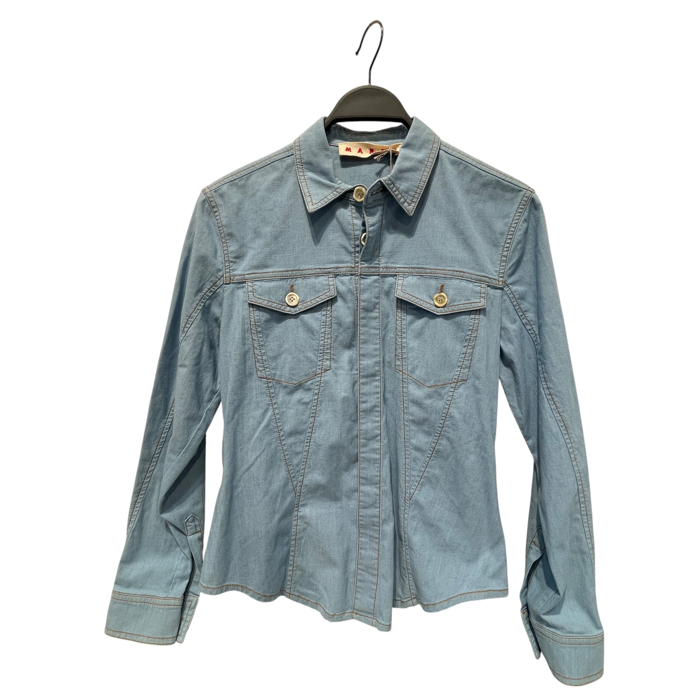 MARNI/LS Shirt/42/Denim/BLU/ view 1