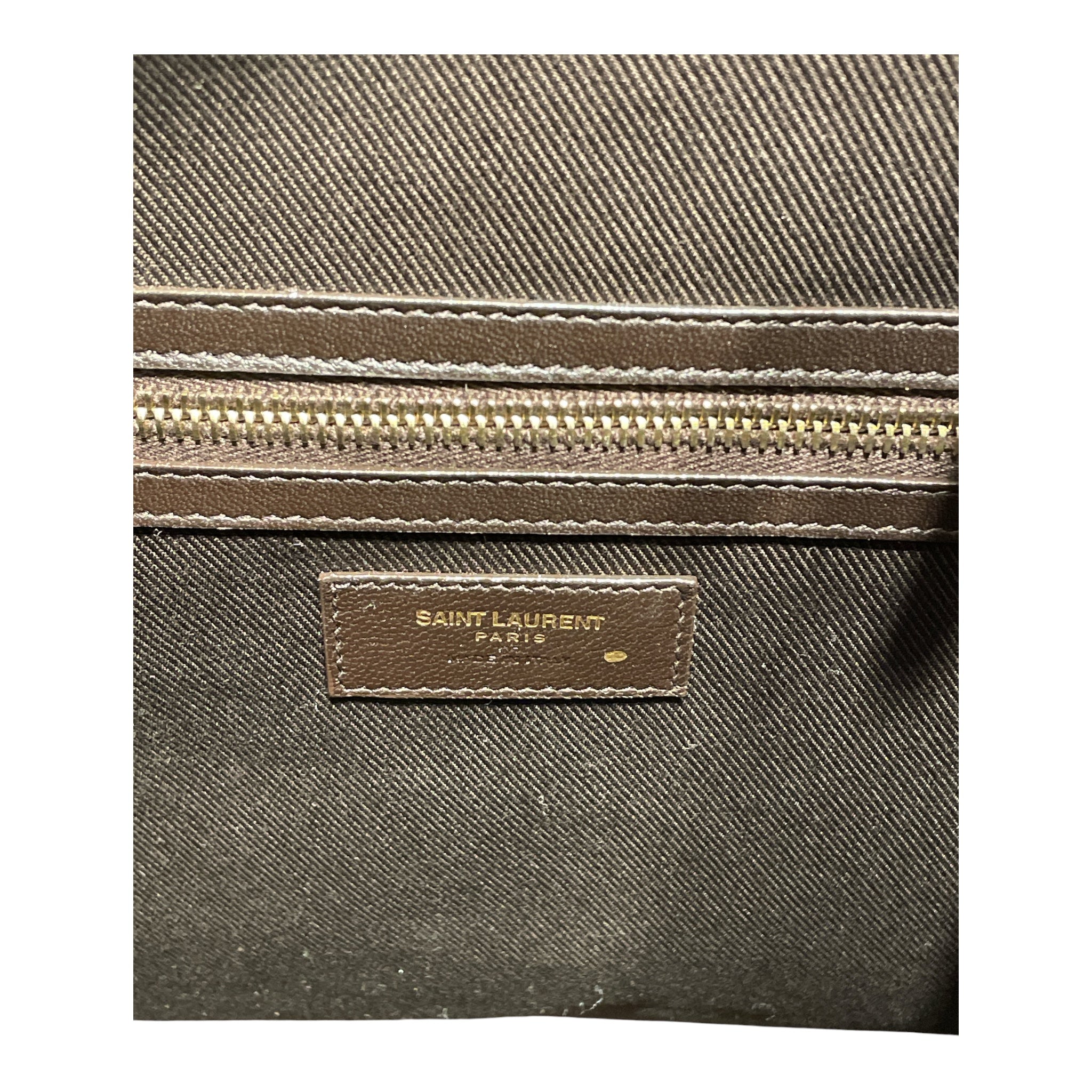SAINT LAURENT/Luggage/Monogram/Leather/BRW/Duffle 48H view 3