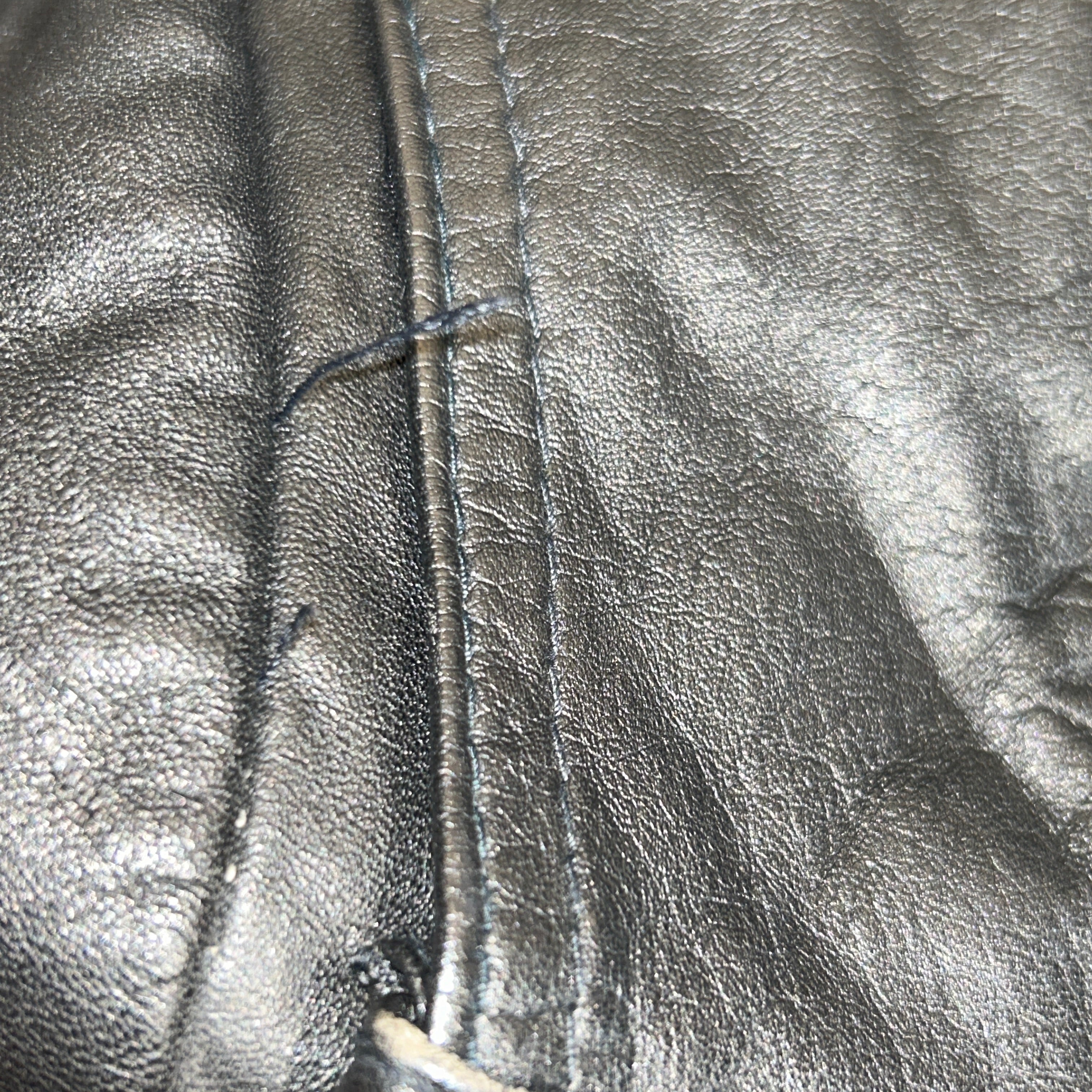 Vintage/Coat/8/Leather/BLK/Belted Trench view 15