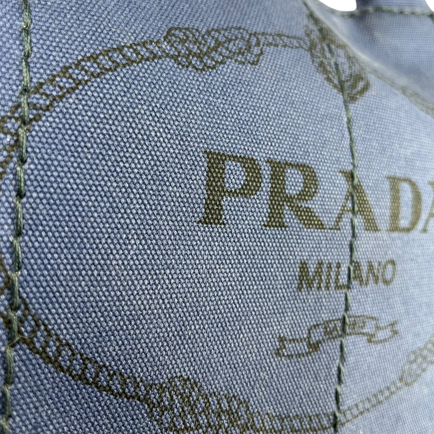 PRADA/Tote Bag/Graphic/Cotton/NVY/CANAPA LOGO view 5