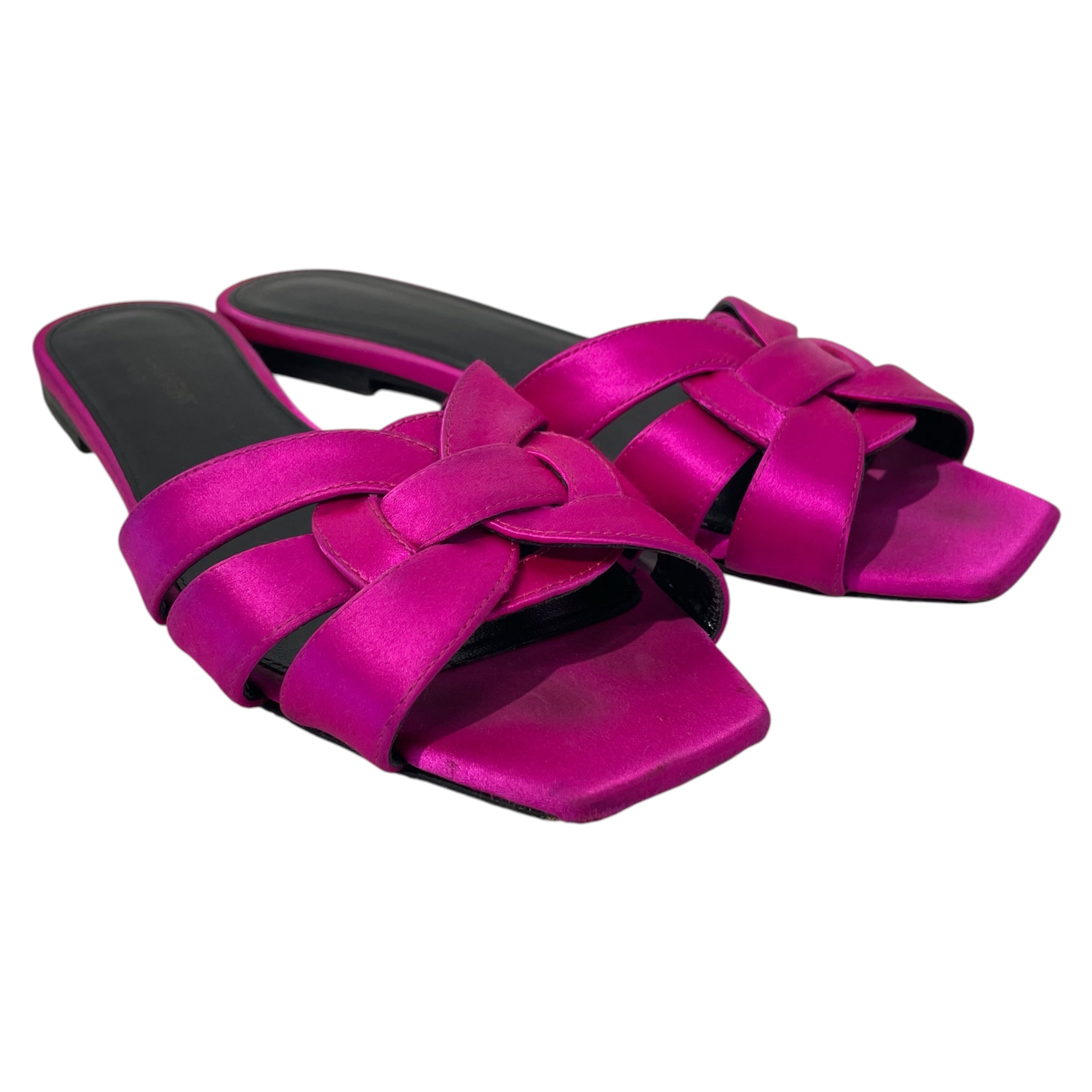 SAINT LAURENT/Sandals/EU 38/Silk/PNK/CS 592563 38 view 1