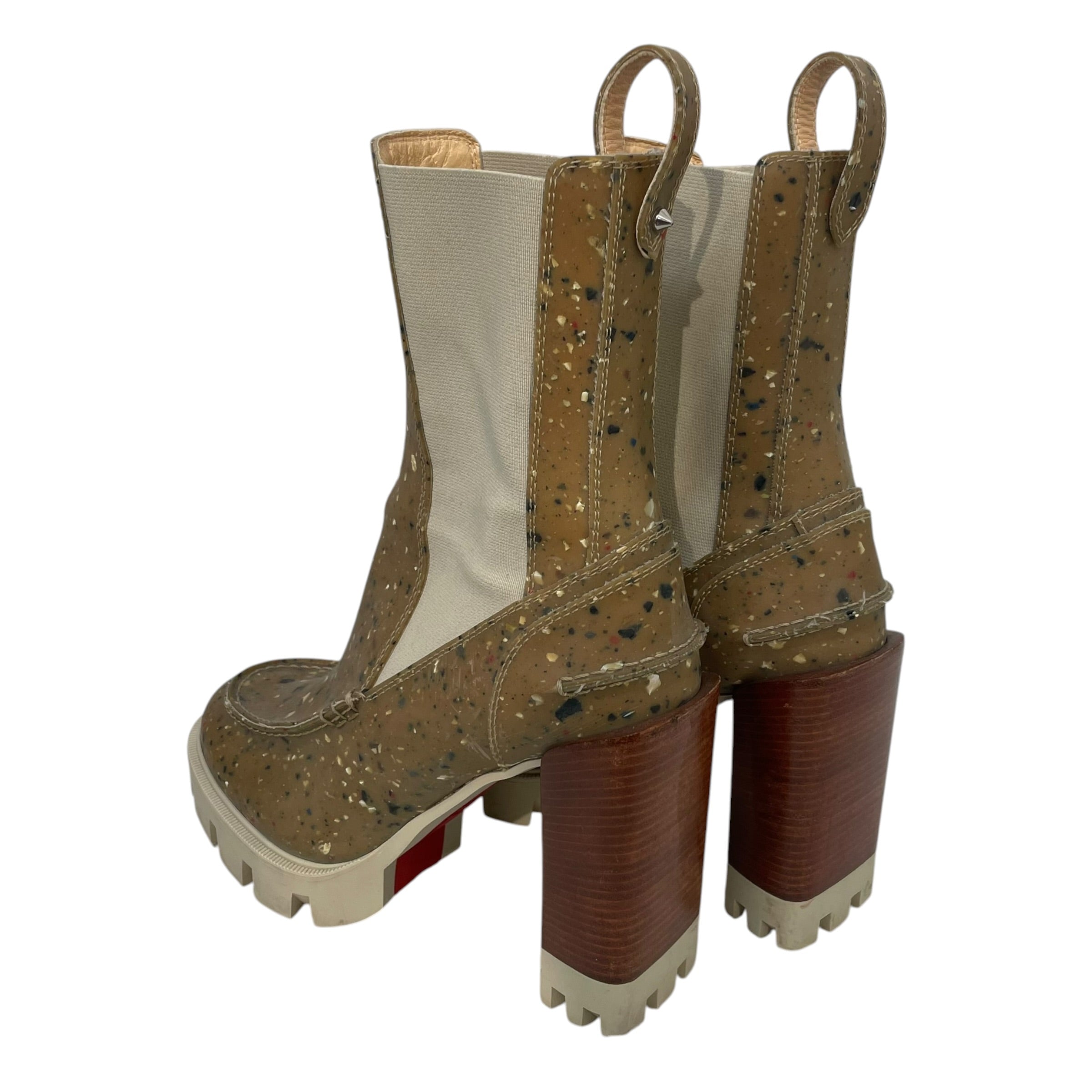 Christian Louboutin/Chelsea Boots/EU 36.5/All Over Print/Leather/MLT/"Glory" Lug-sole view 2
