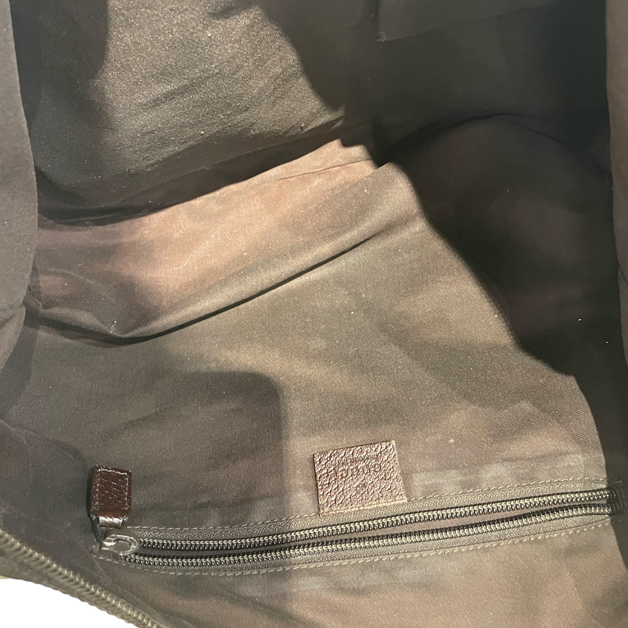 GUCCI/Hand Bag/Monogram/Cotton/BEG/HALF MOON view 4