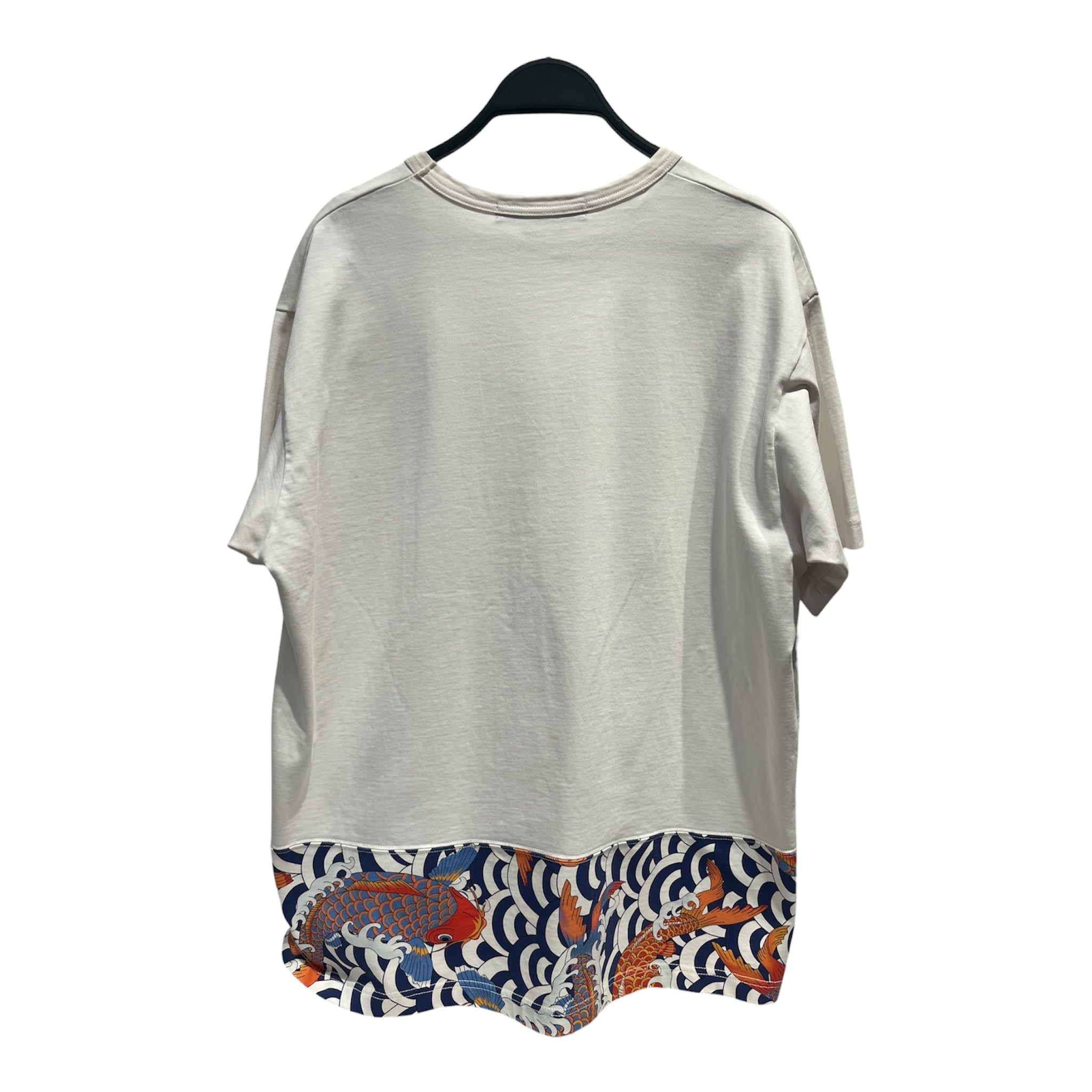 JUNYA WATANABE COMME des GARCONS/T-Shirt/XL/Cotton/WHT/KOI FISH POND DETAIL view 2