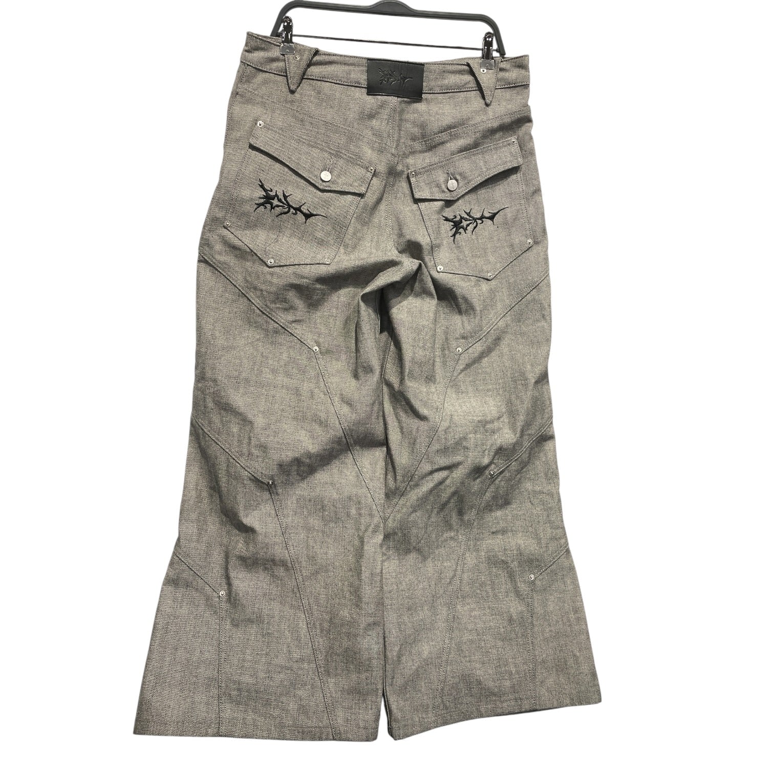 LINEAGE/Pants/L/Cotton/GRY/Selvedge Denim Double Pockets view 2
