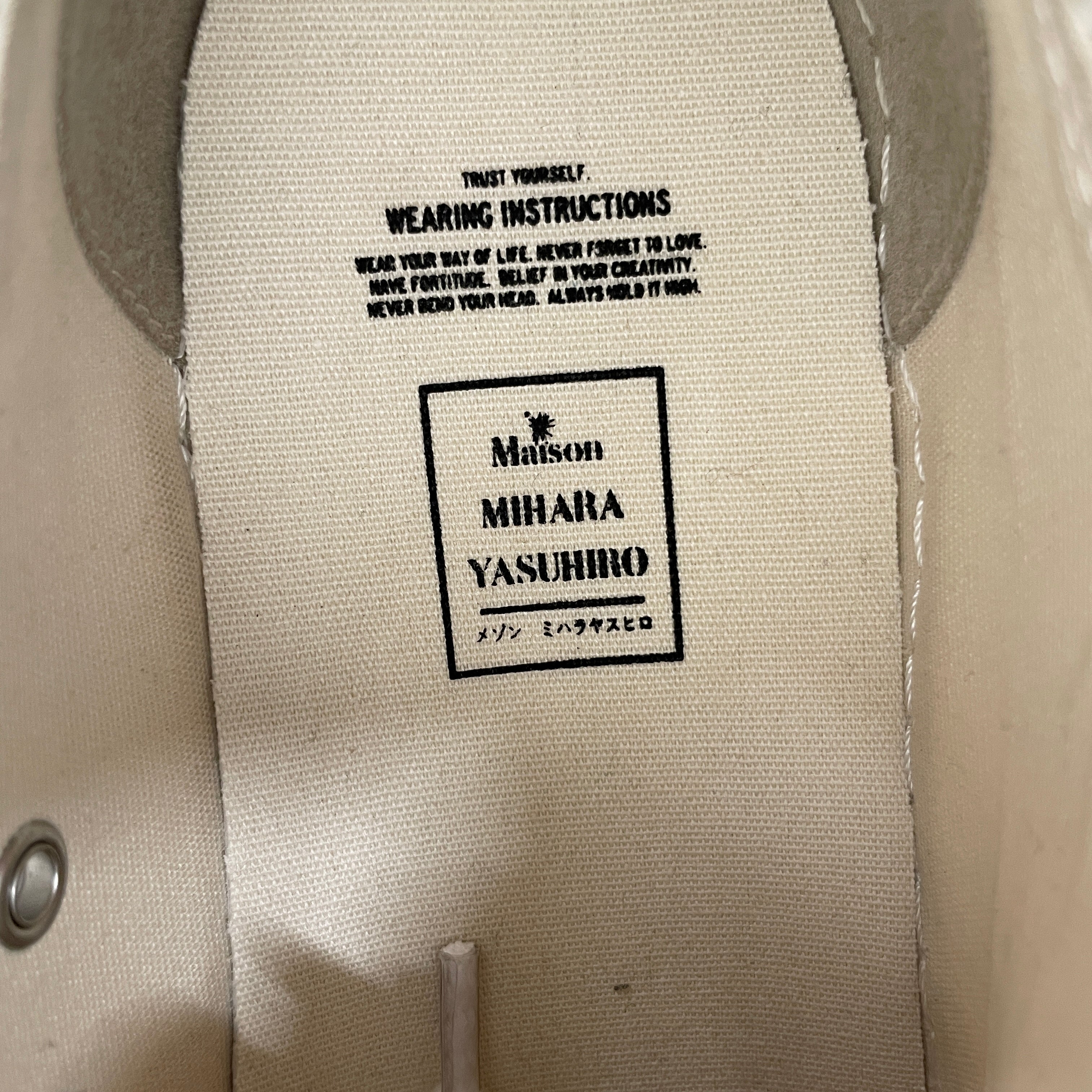 MIHARA YASUHIRO/Low-Sneakers/EU 43/Cotton/WHT/Hank OG White view 3
