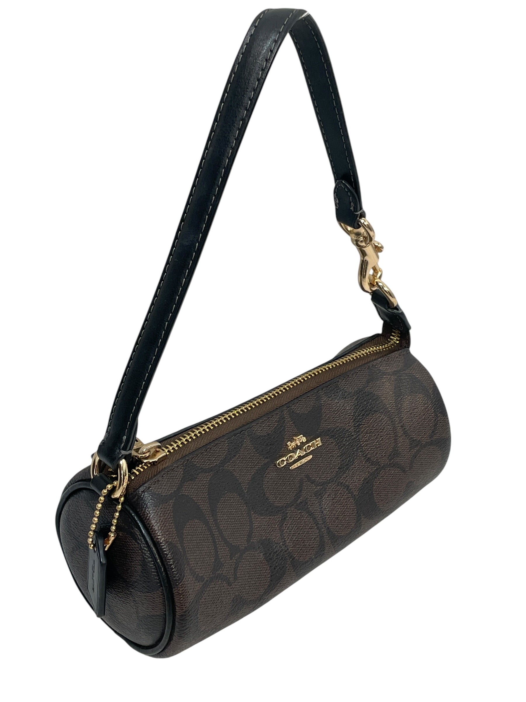 COACH/Pouch/Monogram/Leather/BRW/CP475 barrel view 3
