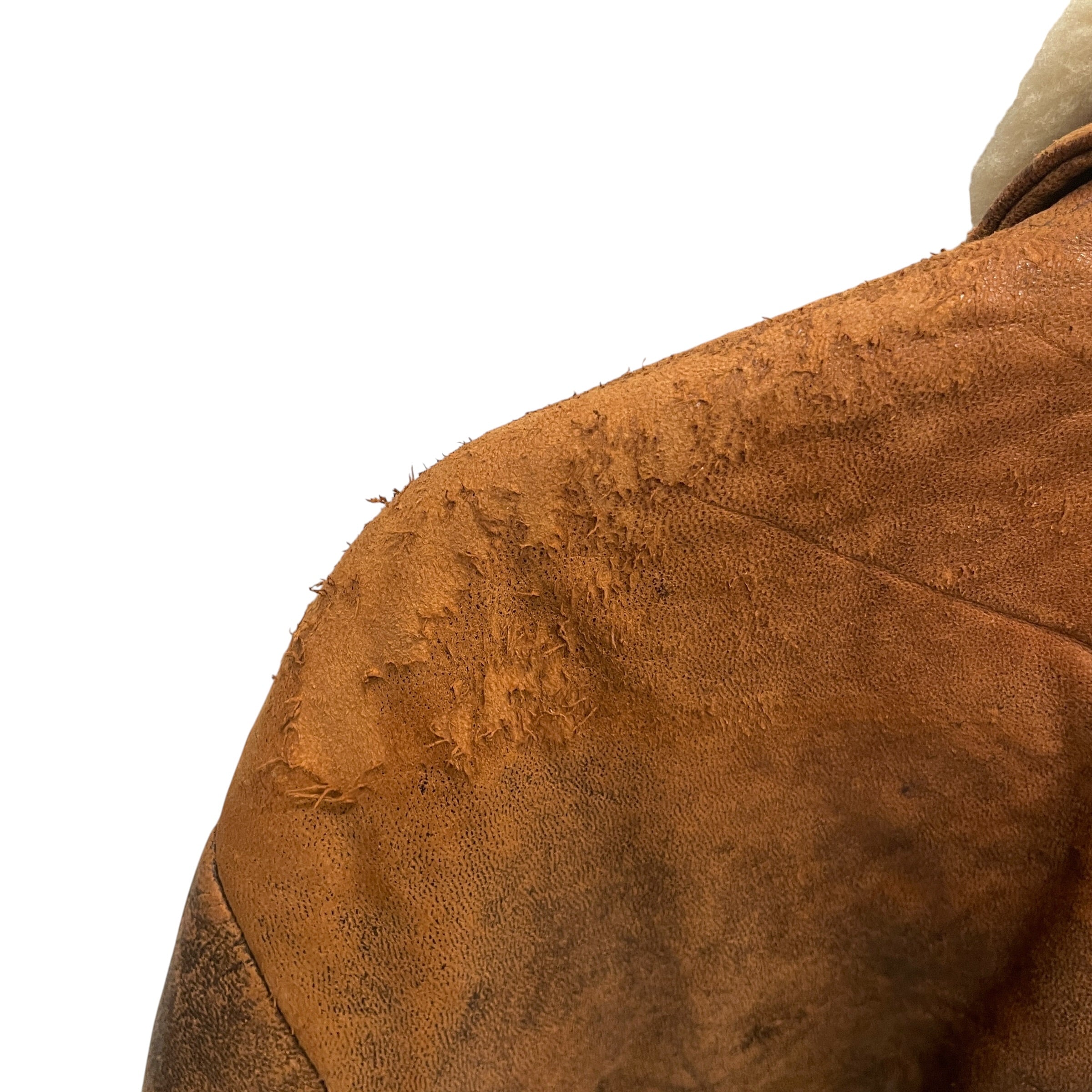 Vintage/Flight Jkt/Leather/BRW/SHERPA COLLAR view 3