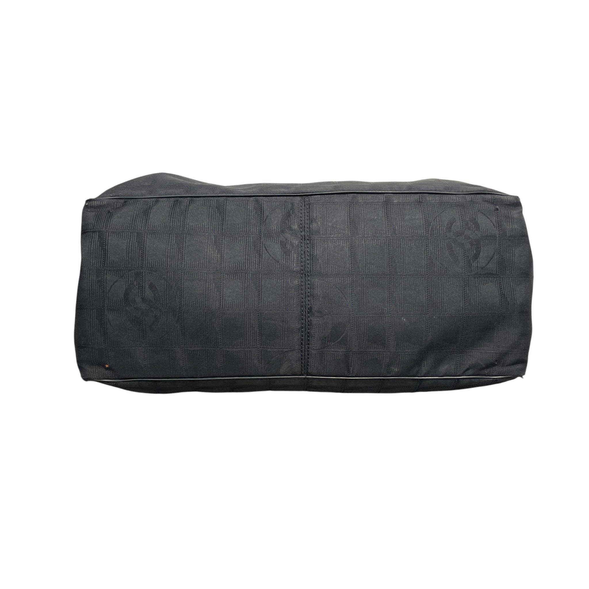 CHANEL/Hand Bag/Monogram/Nylon/BLK/nylon tote view 3