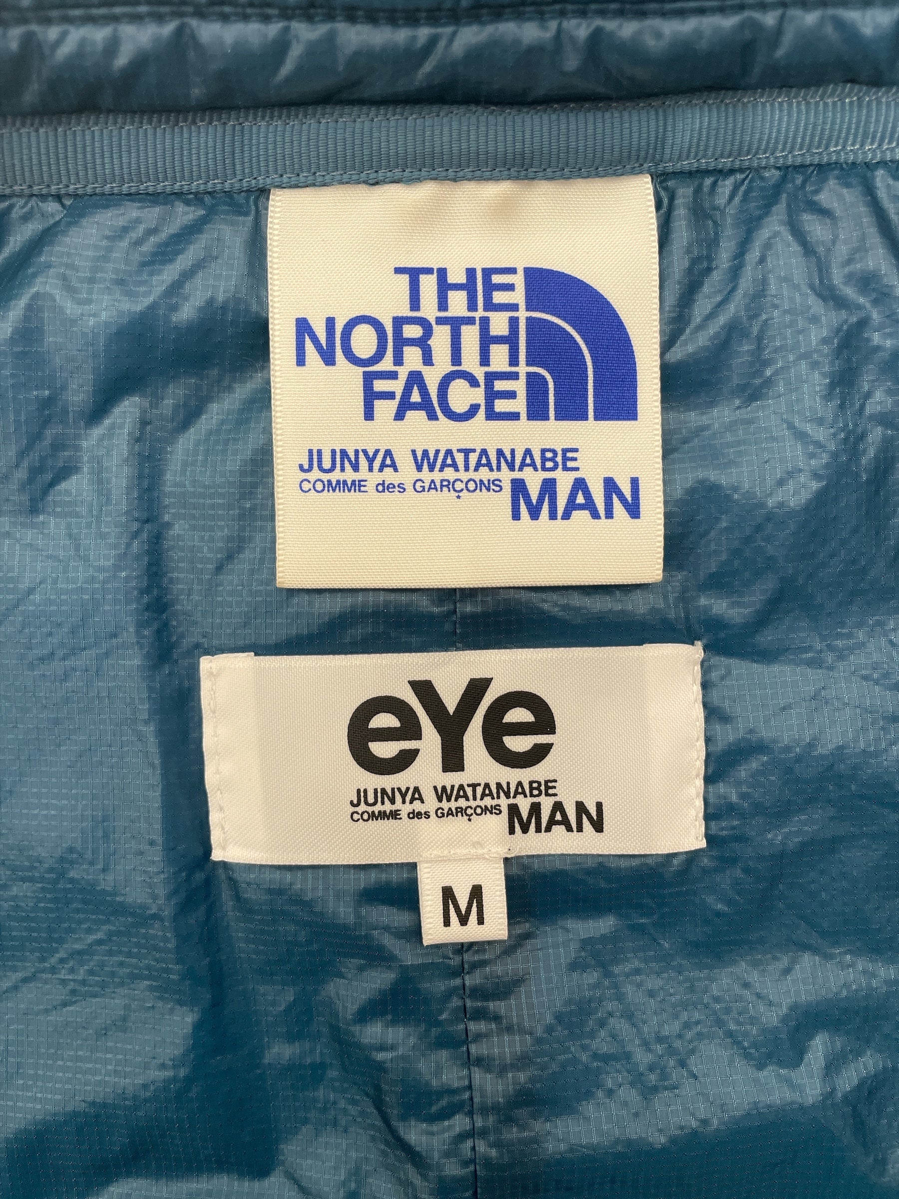 JUNYA WATANABE COMME des GARCONS MAN/THE NORTH FACE/Puffer Jkt/M/Nylon/BLU/Raglan Down Jacket view 3