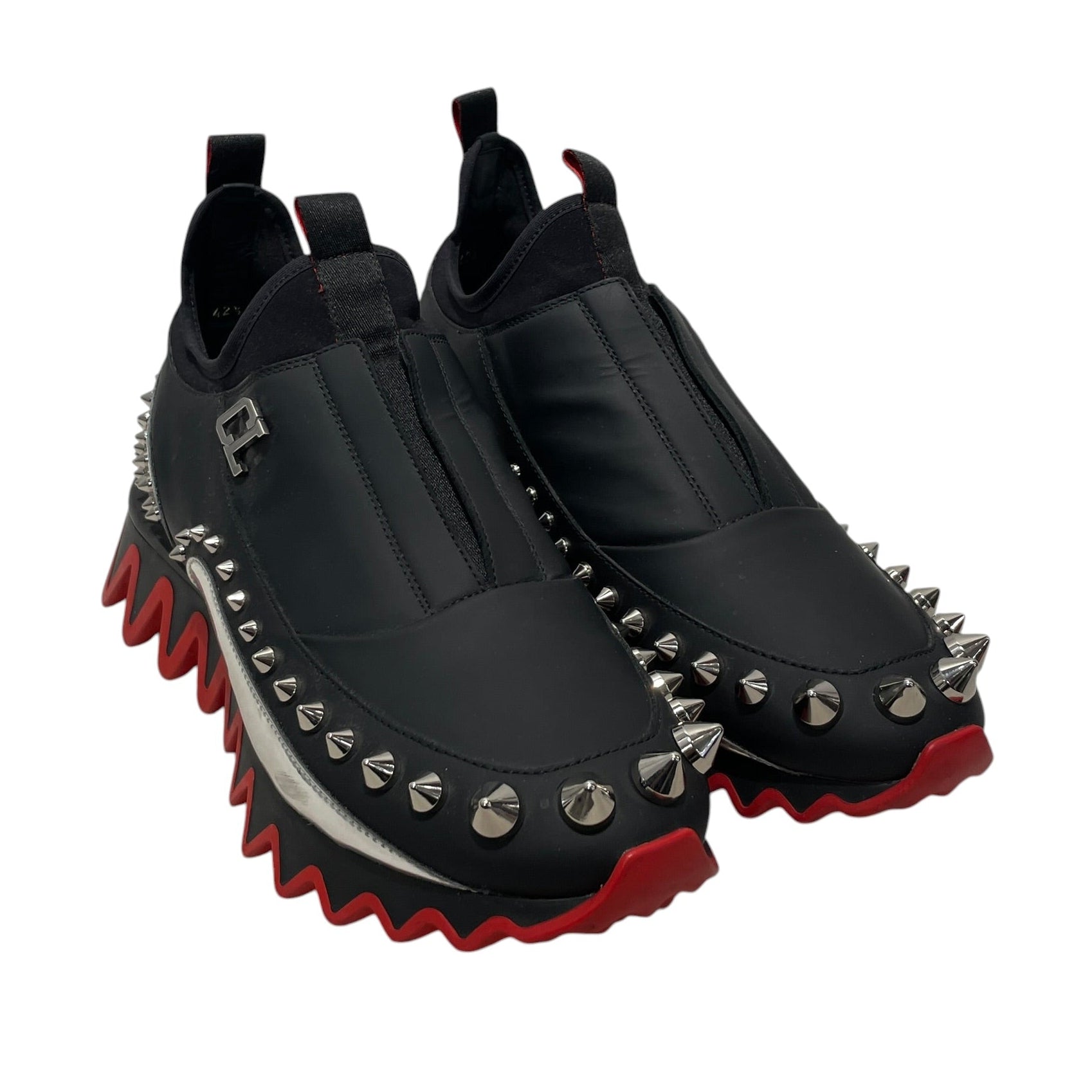 Christian Louboutin/Low-Sneakers/EU 42.5/Leather/BLK/Marvel view 1