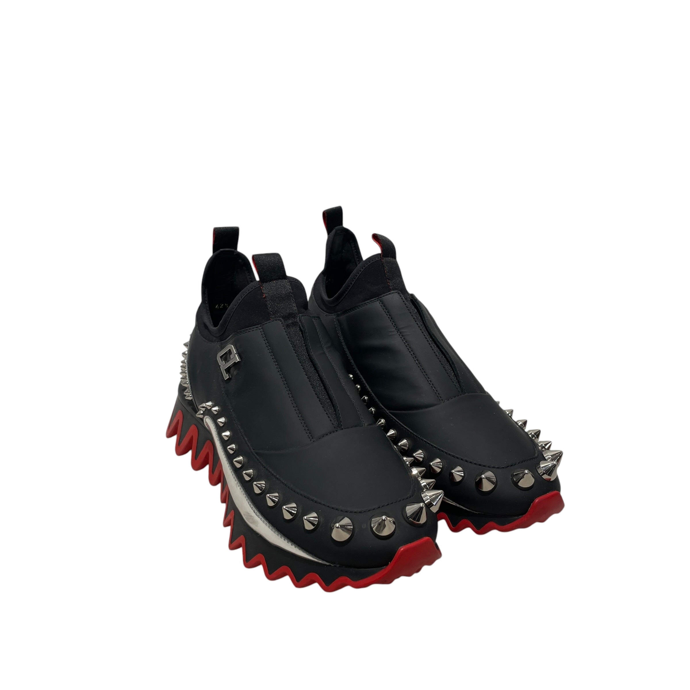 Christian Louboutin/Low-Sneakers/EU 42.5/Leather/BLK/Marvel view 1