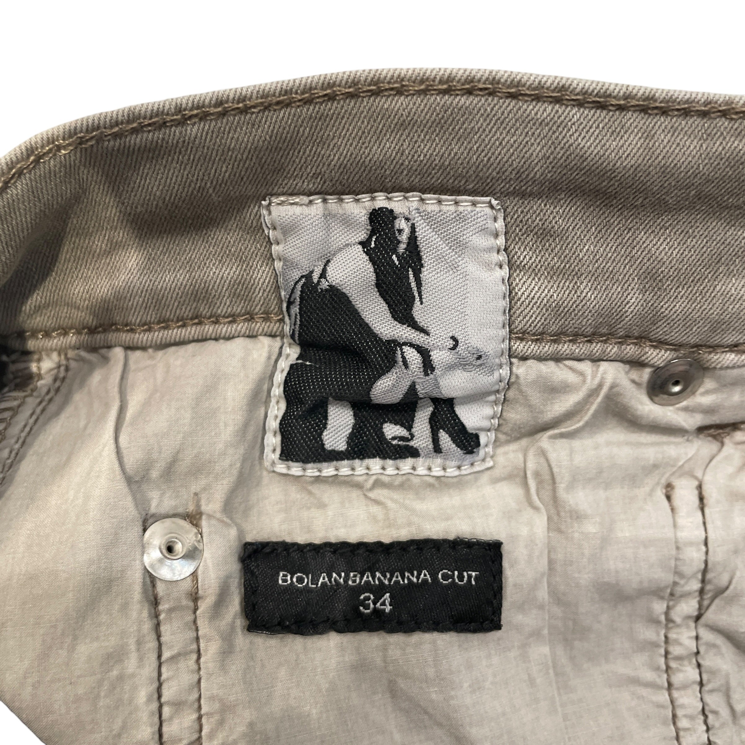 RICK OWENS DRKSHDW/Bootcut Pants/34/Denim/CML/BALON BANANA view 3
