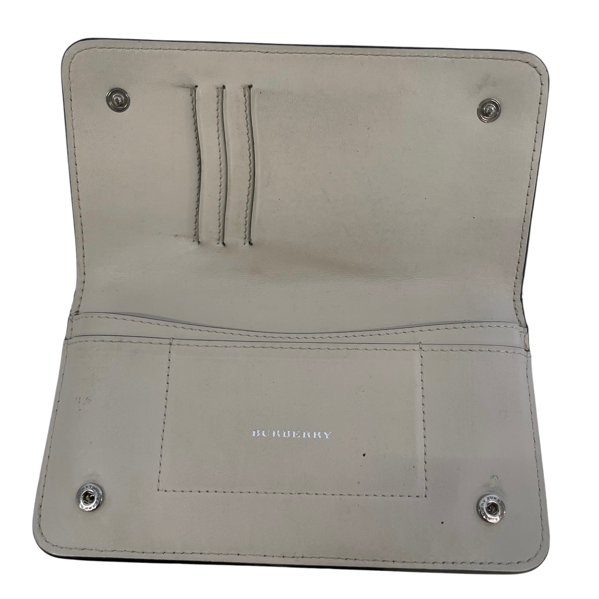 BURBERRY/Wallet/Leather/GRN/L's/BIFOLD/BEIGE INSIDE view 3