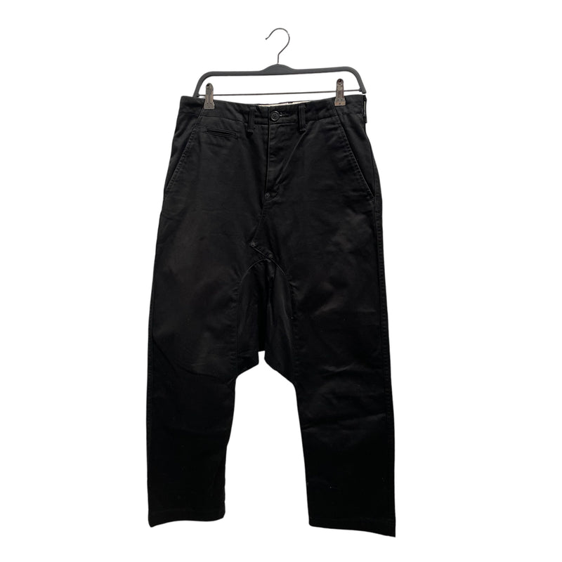 GANRYU/Straight Pants/S/Black/Cotton/EO-P006