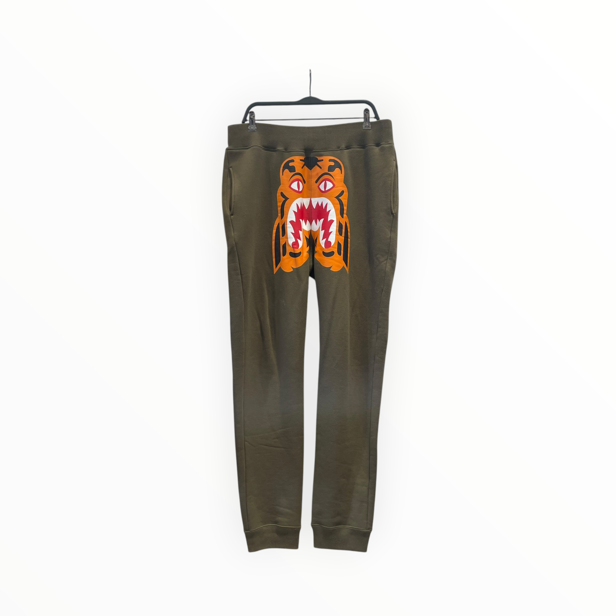 A BATHING APE/Pants/XL/Cotton/GRN/Graphic/woodland camo sweats view 1