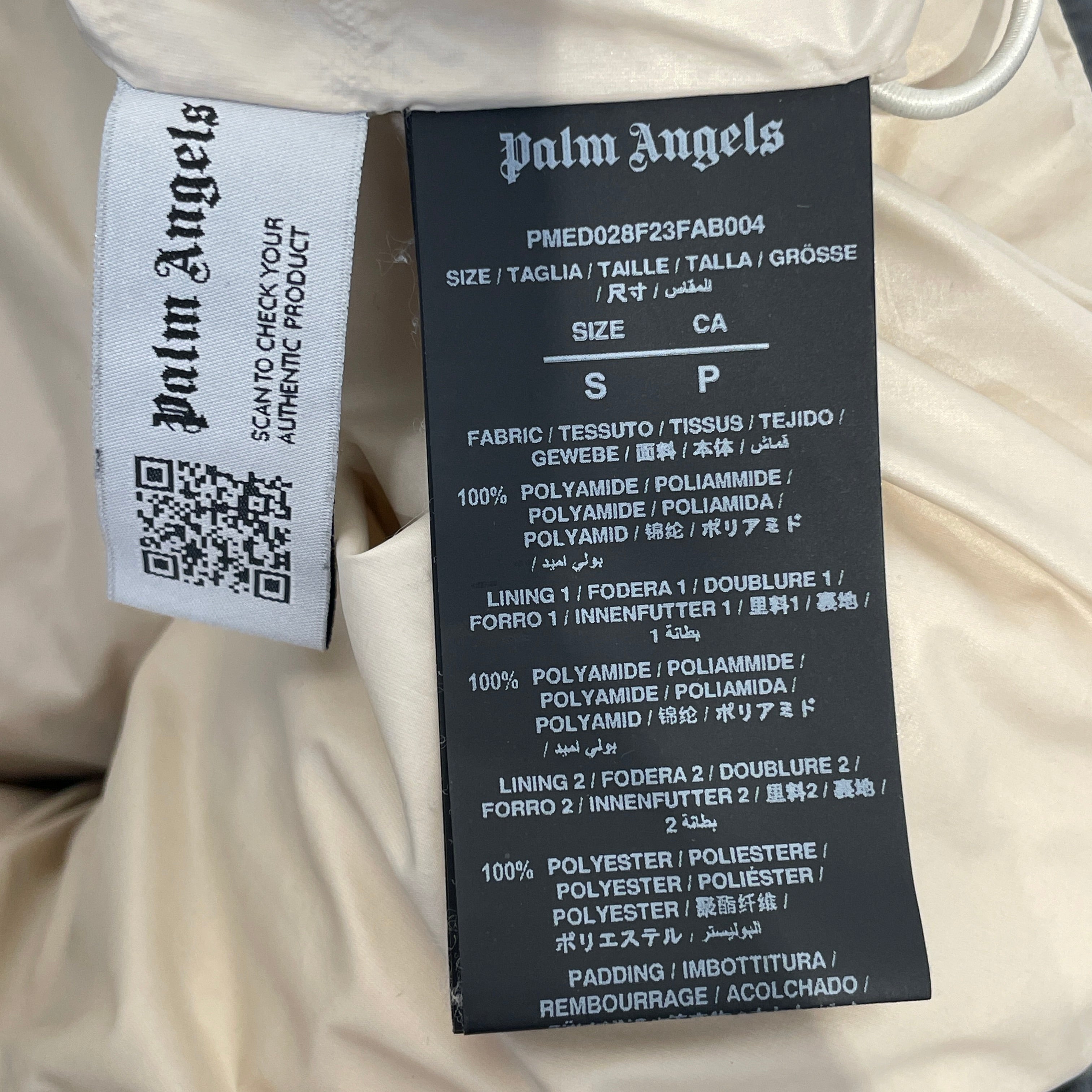 Palm Angels/Puffer Jkt/S/GRY/ view 4