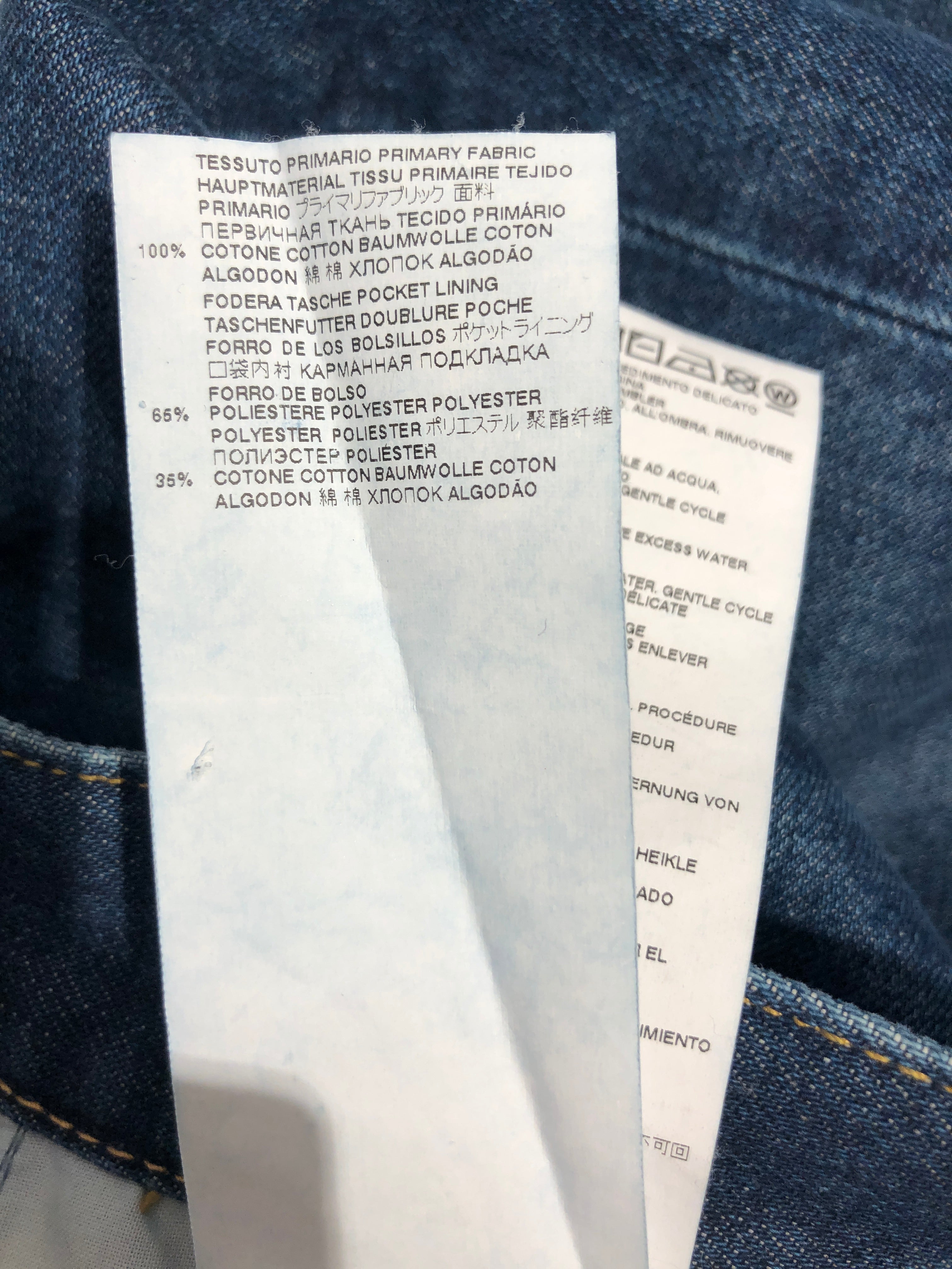 Maison Margiela/Straight Pants/28/Denim/BLU/ view 7