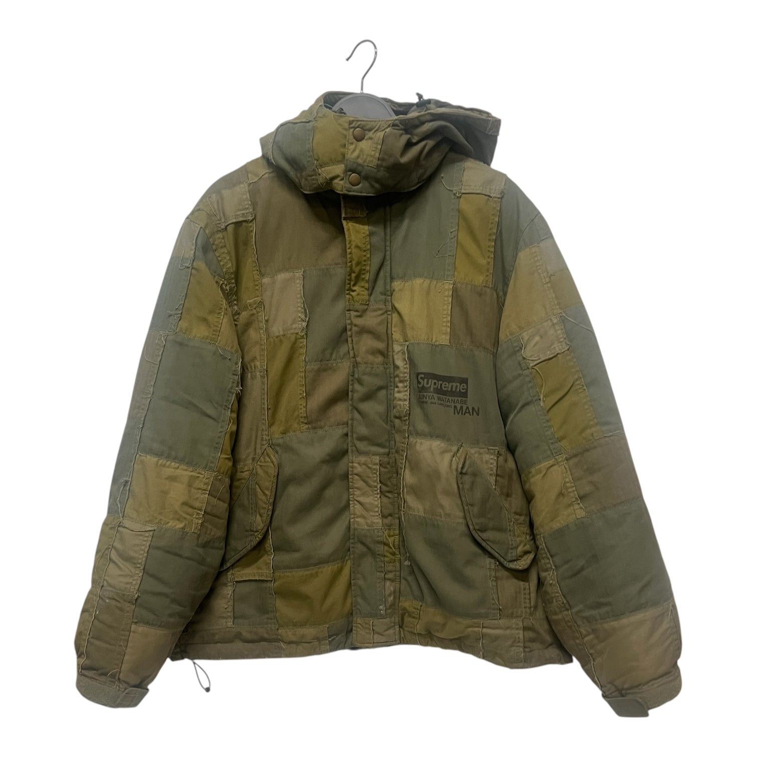 Supreme/JUNYA WATANABE COMME des GARCONS MAN/Souvenir Jkt/L/Cotton/GRN/PATCHWORK PUFFER/DOWN view 1