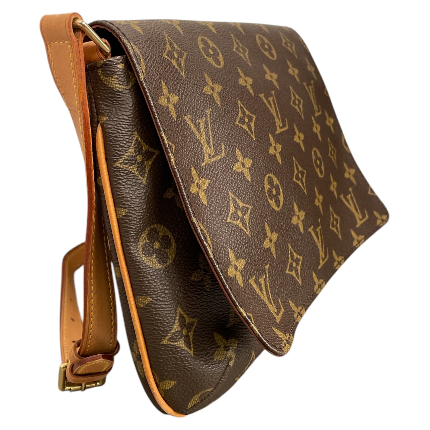 LOUIS VUITTON/Cross Body Bag/Leather/BRW/Musette Tango Cross Body Bag view 5