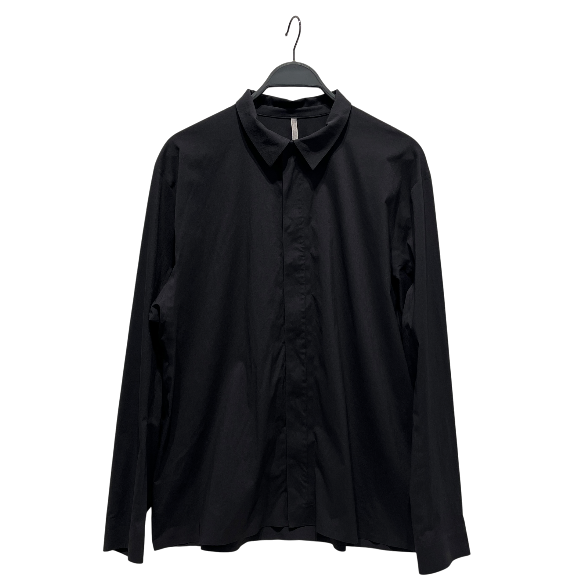 ARC'TERYX VEILANCE/LS Shirt/L/Nylon/BLK/Open Coller/Metry Long Sleeve Hidden Front view 1