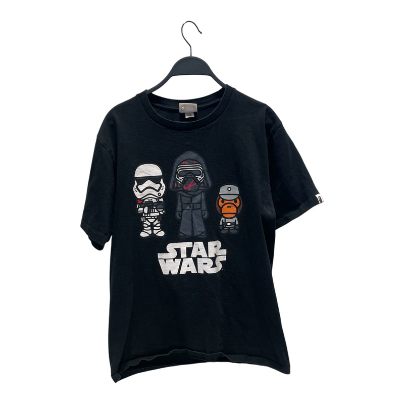 A BATHING APE/T-Shirt/M/Cotton/BLK/STAR WARS FIRST