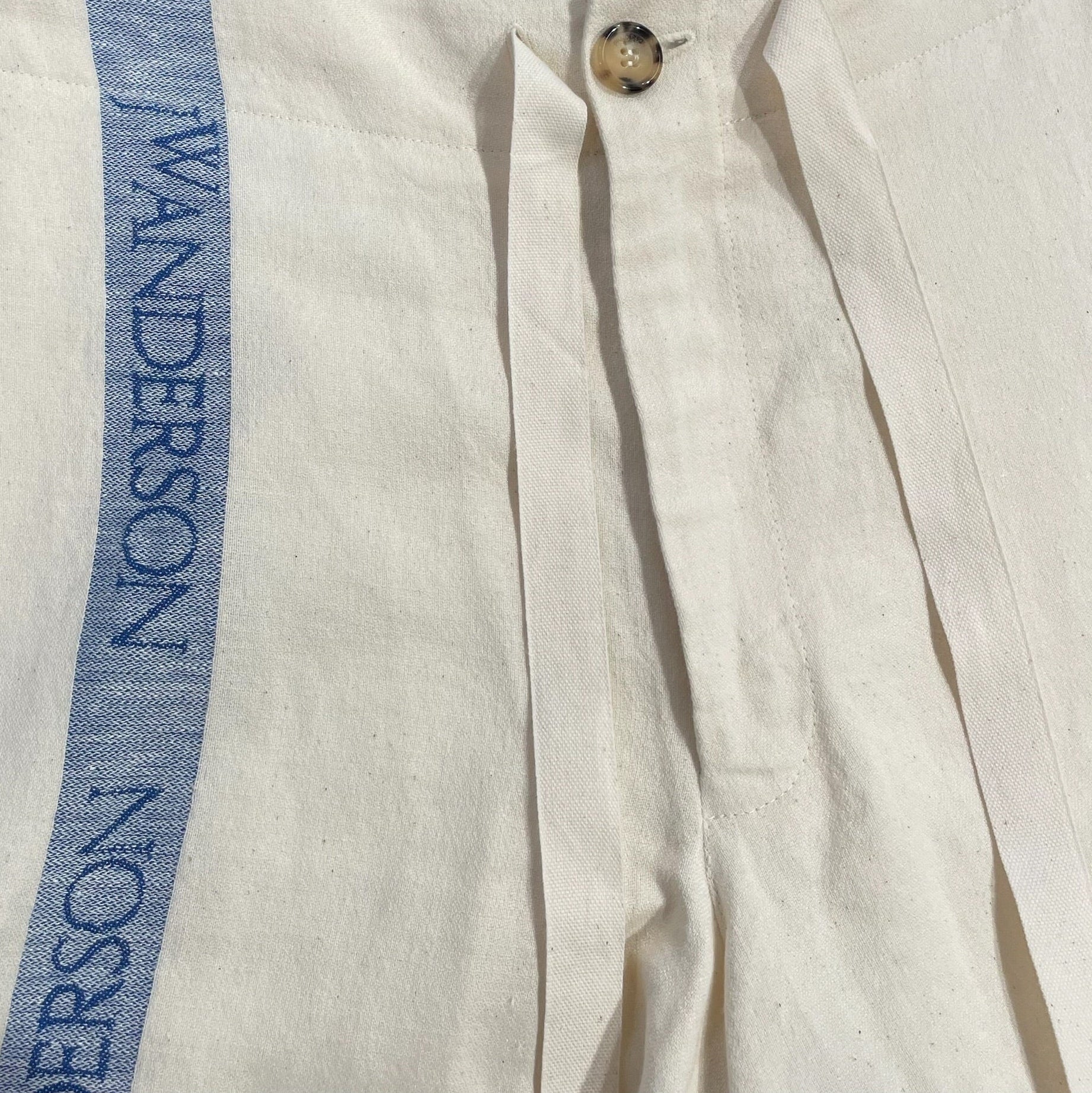 JW ANDERSON(J.W.ANDERSON)/Shorts/XXS/Cotton/CRM/LINEN BLEND BLUE STRIPE view 4