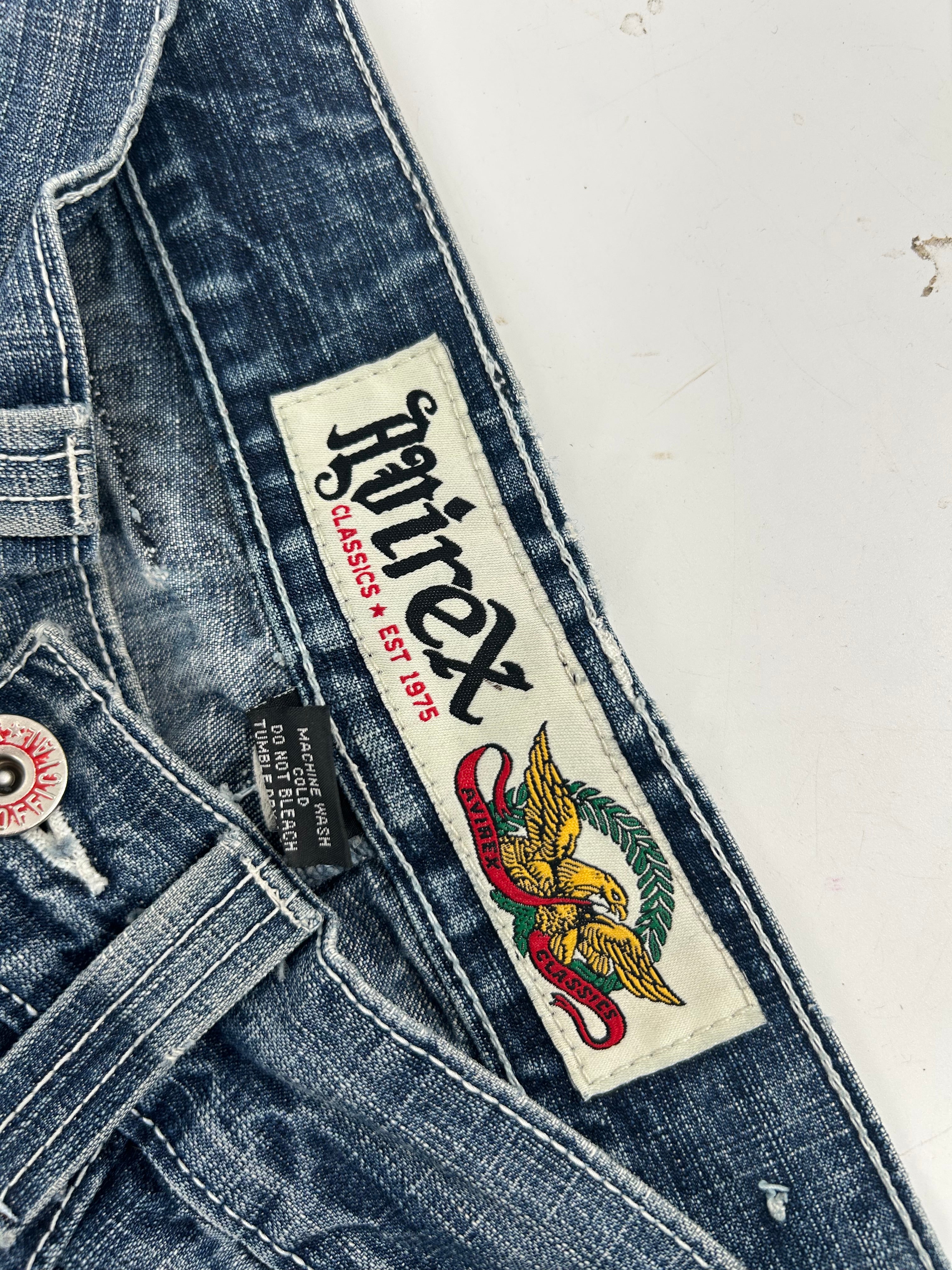 AVIREX/Straight Pants/29/Denim/NVY/VINTAGE JEANS view 3