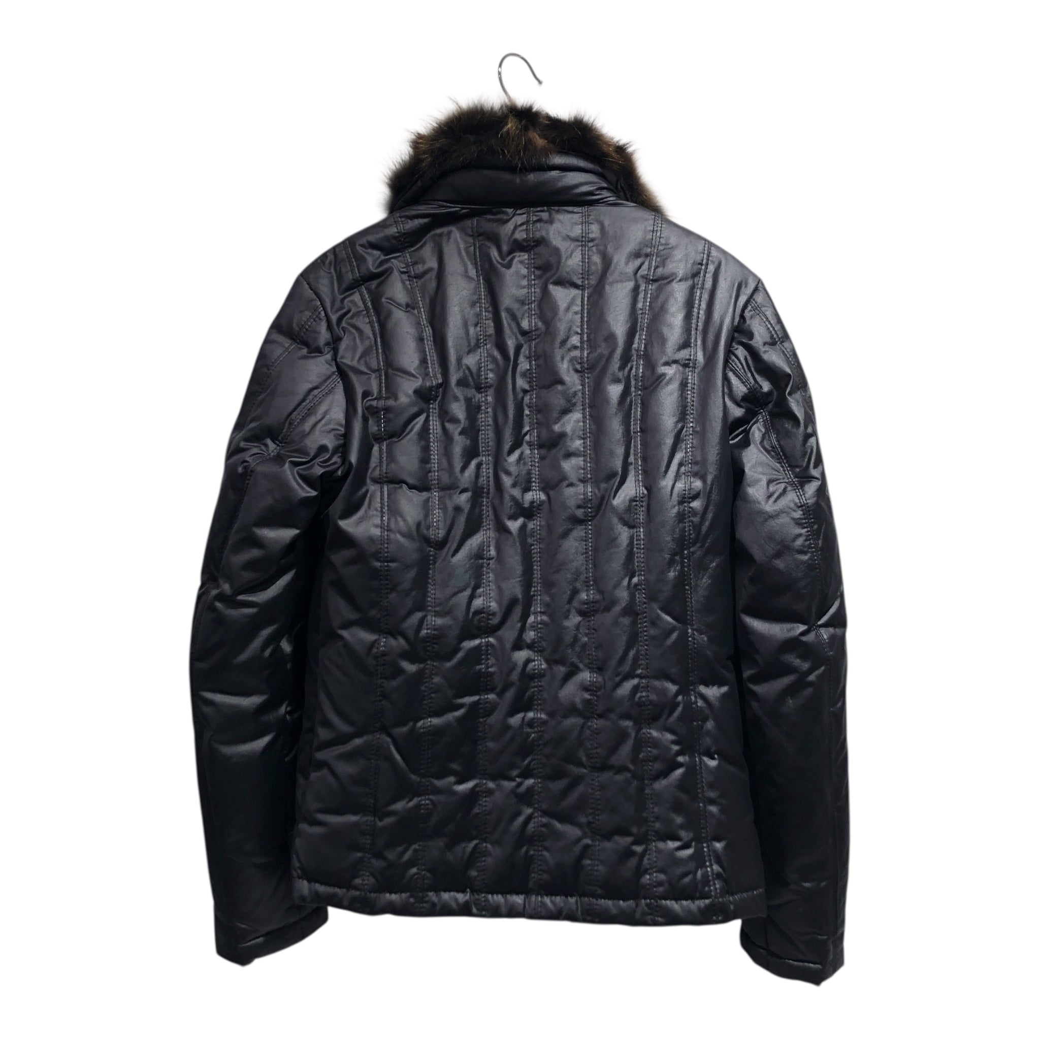 SHELLAC/Puffer Jkt/44/Nylon/BLK/FUR COLLAR view 2