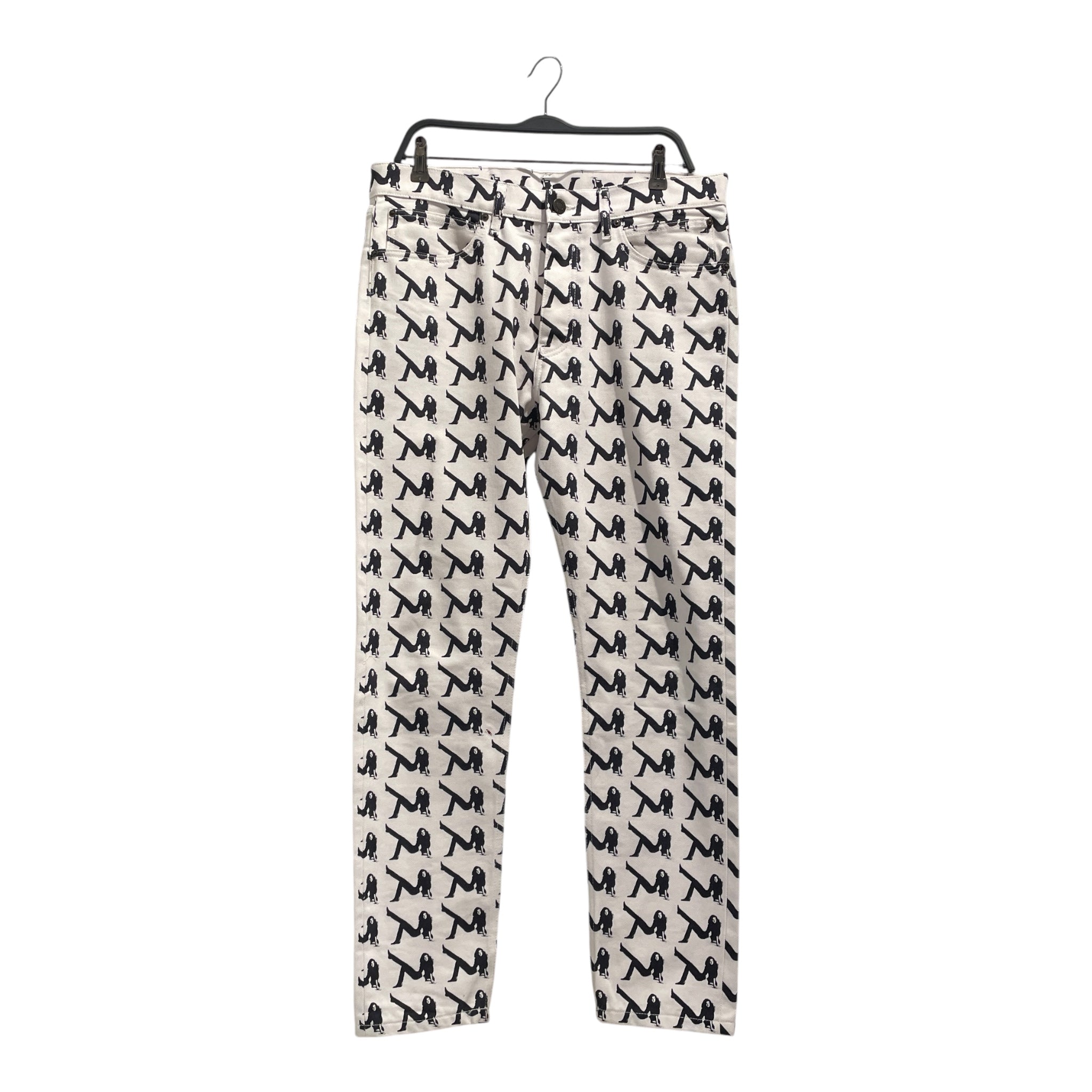 Calvin Klein 205W39NYC/Straight Pants/32/Denim/WHT/All Over Print/M191320012 view 1
