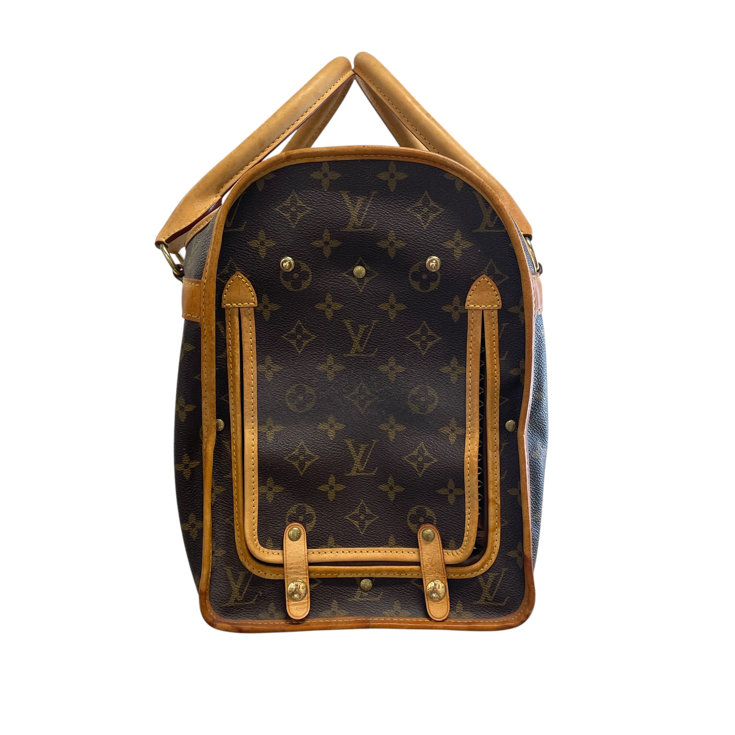 LOUIS VUITTON/Luggage/Monogram/Leather/BRW/DOG CARRIER/ SMALL/ 89T6 view 3
