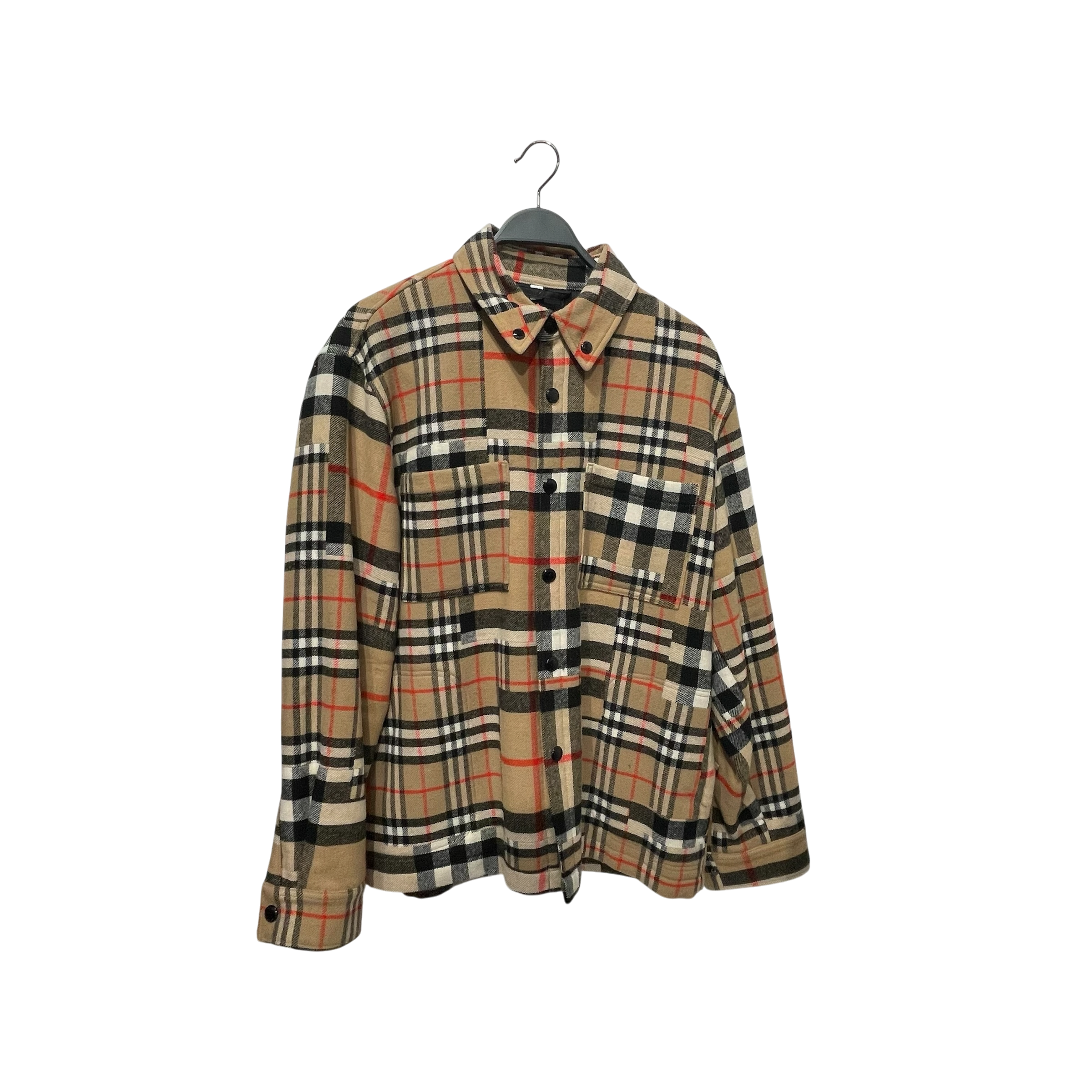 BURBERRY/Jacket/L/BLK/Plaid/ view 1