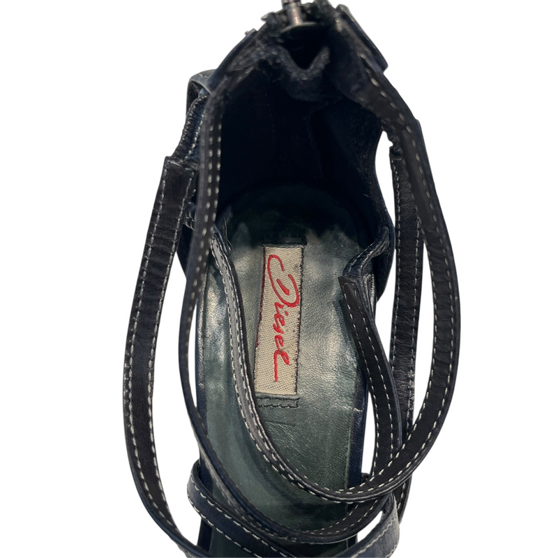 DIESEL/Heels/EU 36/Leather/BLK/