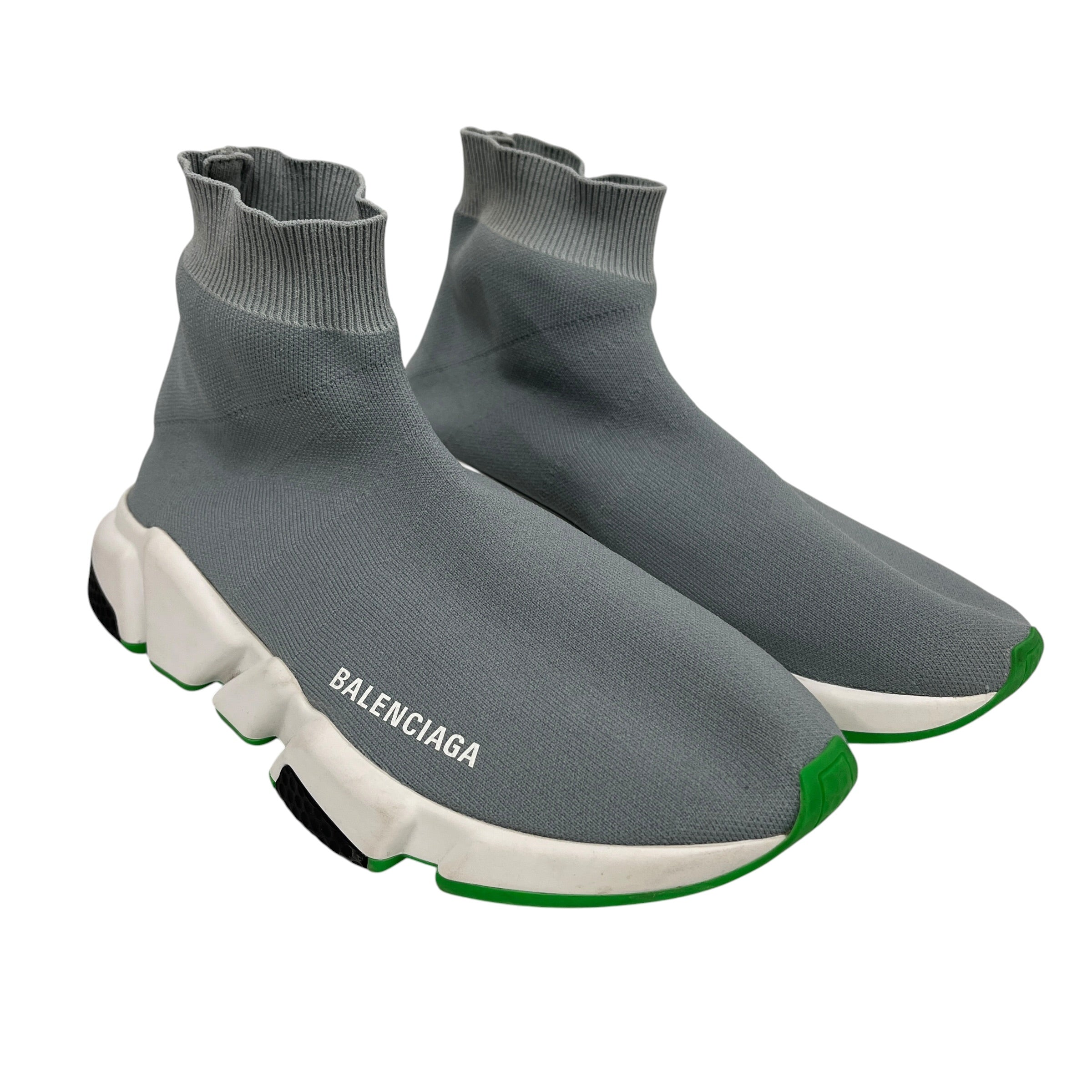 BALENCIAGA/Hi-Sneakers/EU 39/GRY/SPEED TRAINERS GREY GREEN view 1