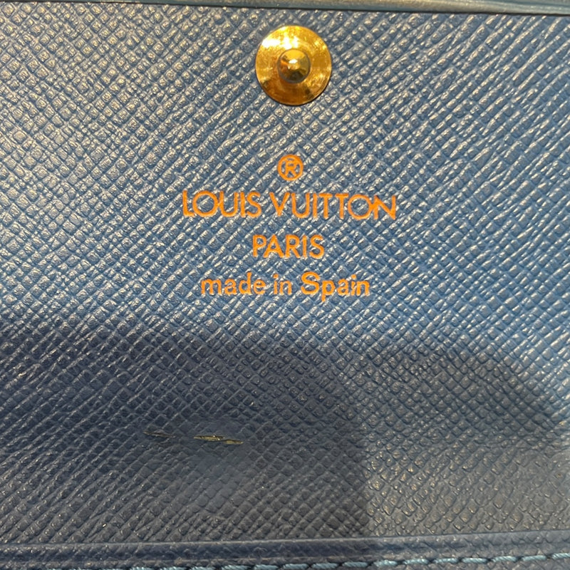 LOUIS VUITTON/Wallet/Leather/BLU/Key Case