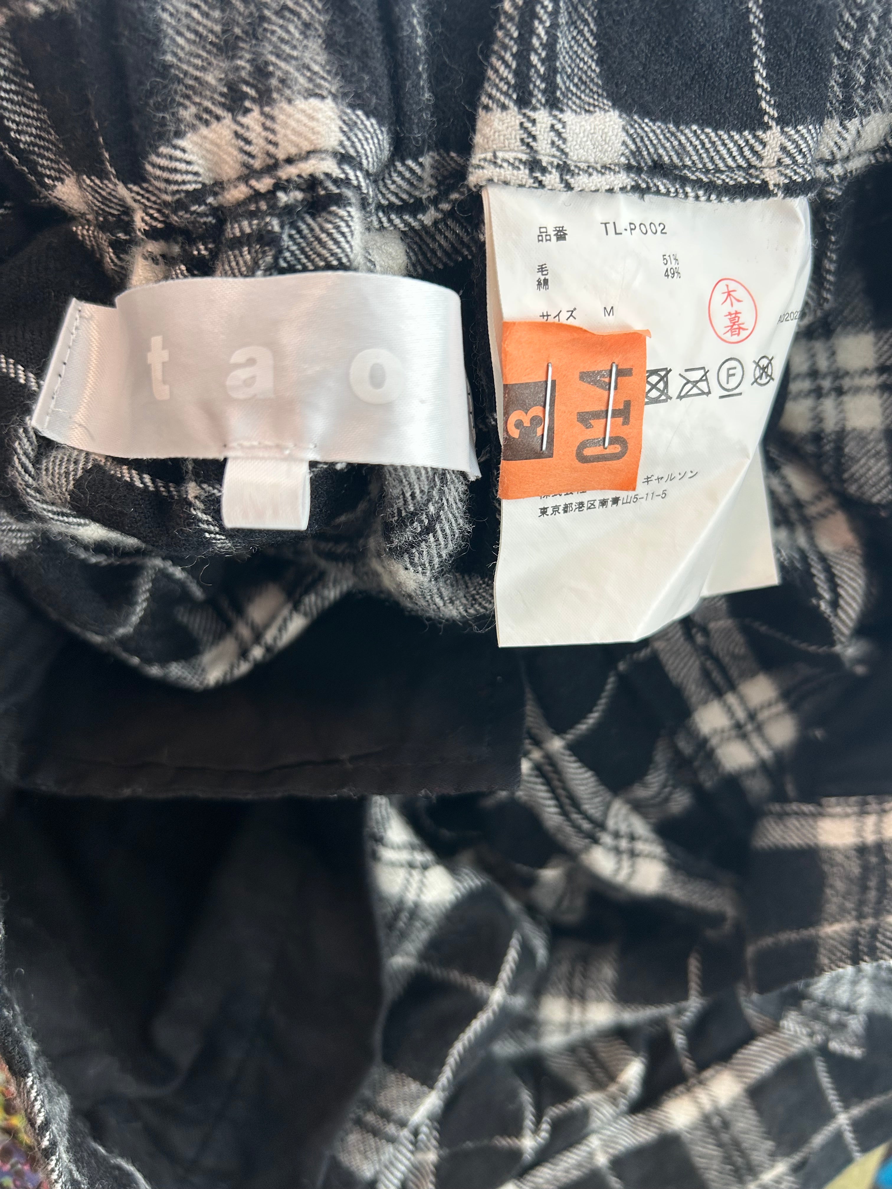 Tao COMME des GARCONS/Pants/M/Wool/GRY/Plaid/tl-p002 view 3