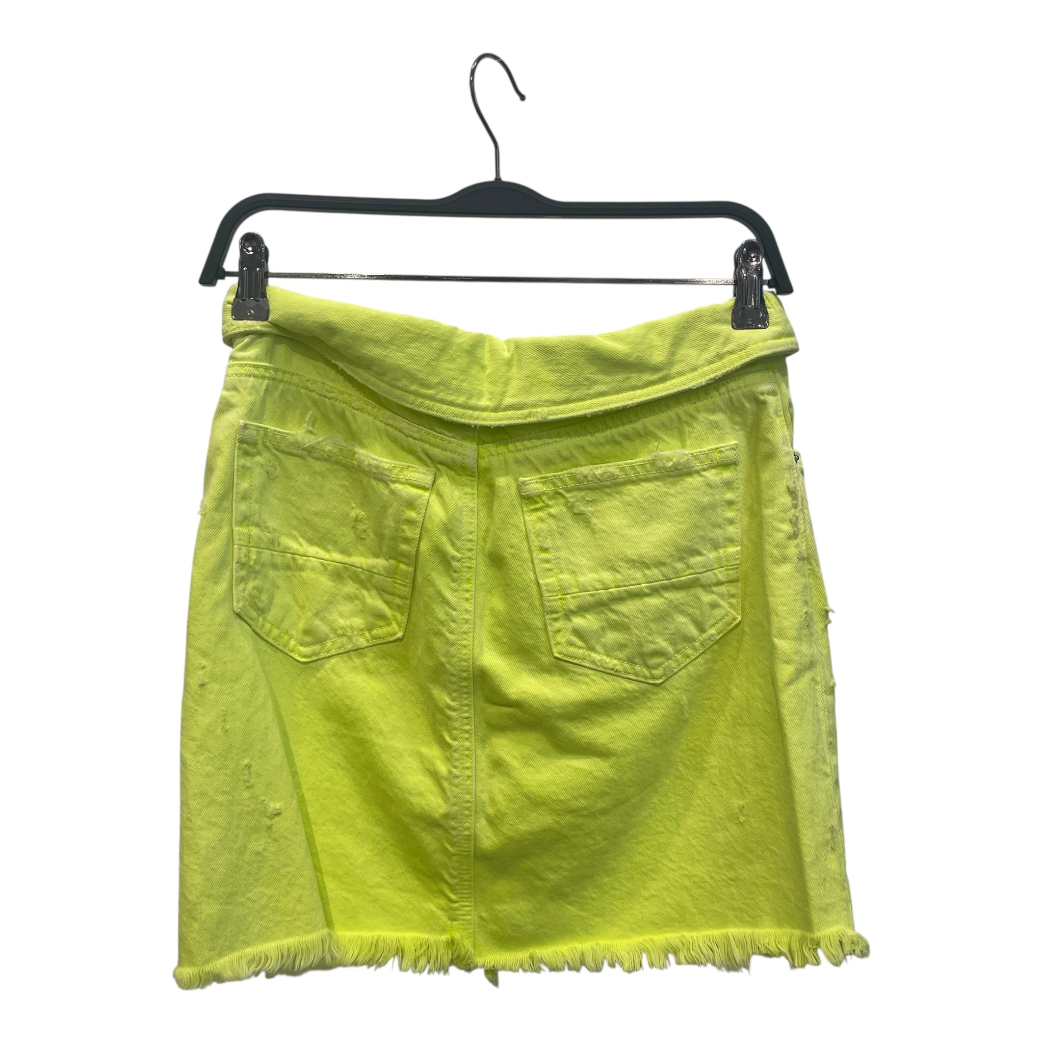 AMIRI/Skirt/6/Denim/YEL/FOLD OVER NEON SKIRT view 2