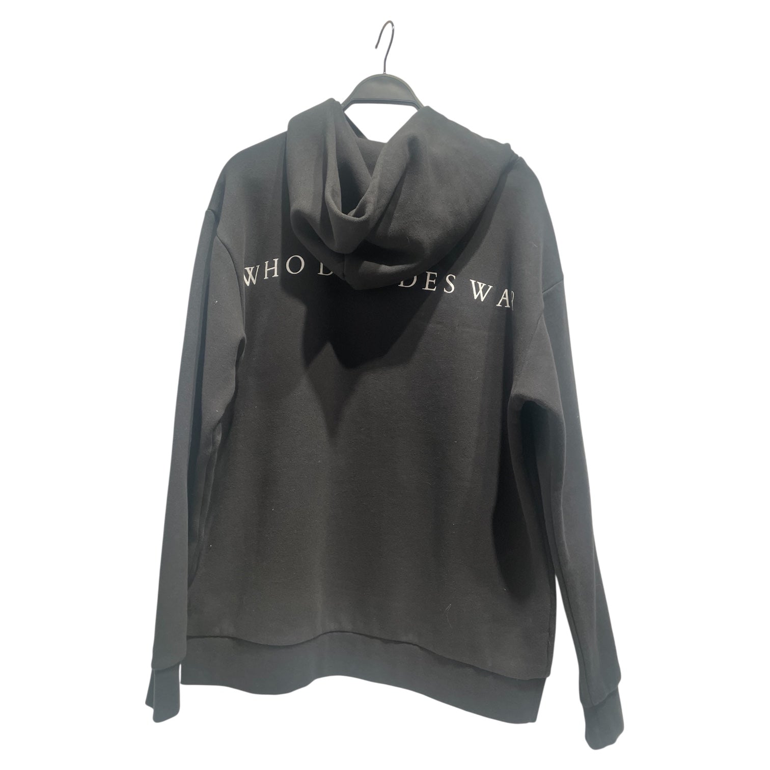 WHO DECIDES WAR/Hoodie/M/Graphic/Cotton/BLK/stained glass hoodie view 2