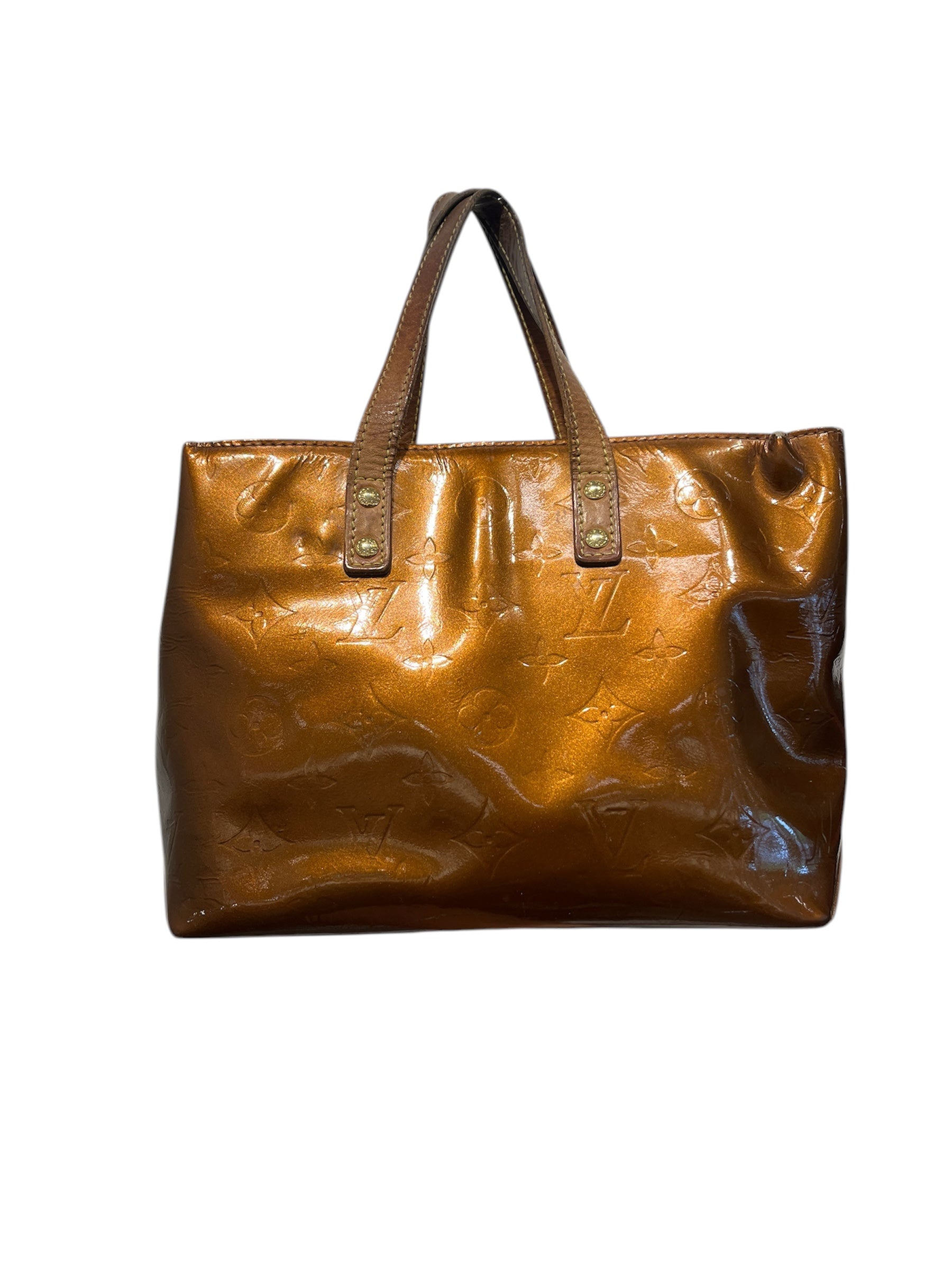LOUIS VUITTON/Hand Bag/Monogram/Leather/BRW/TH1002/VERNIS MINI view 1