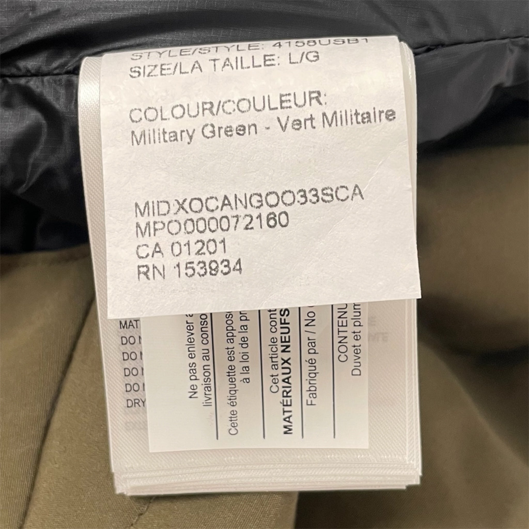 CANADA GOOSE/Puffer Jkt/L/Polyester/GRN/VEST view 4